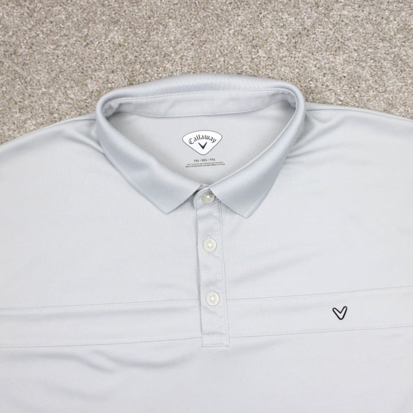 Callaway Callaway Polo Shirt Mens 2XL Gray Short Sleeve Stretch Collared Golf Pullover S/S Polo Shirt Size US XXL / EU 58 / 5 - 5 Thumbnail