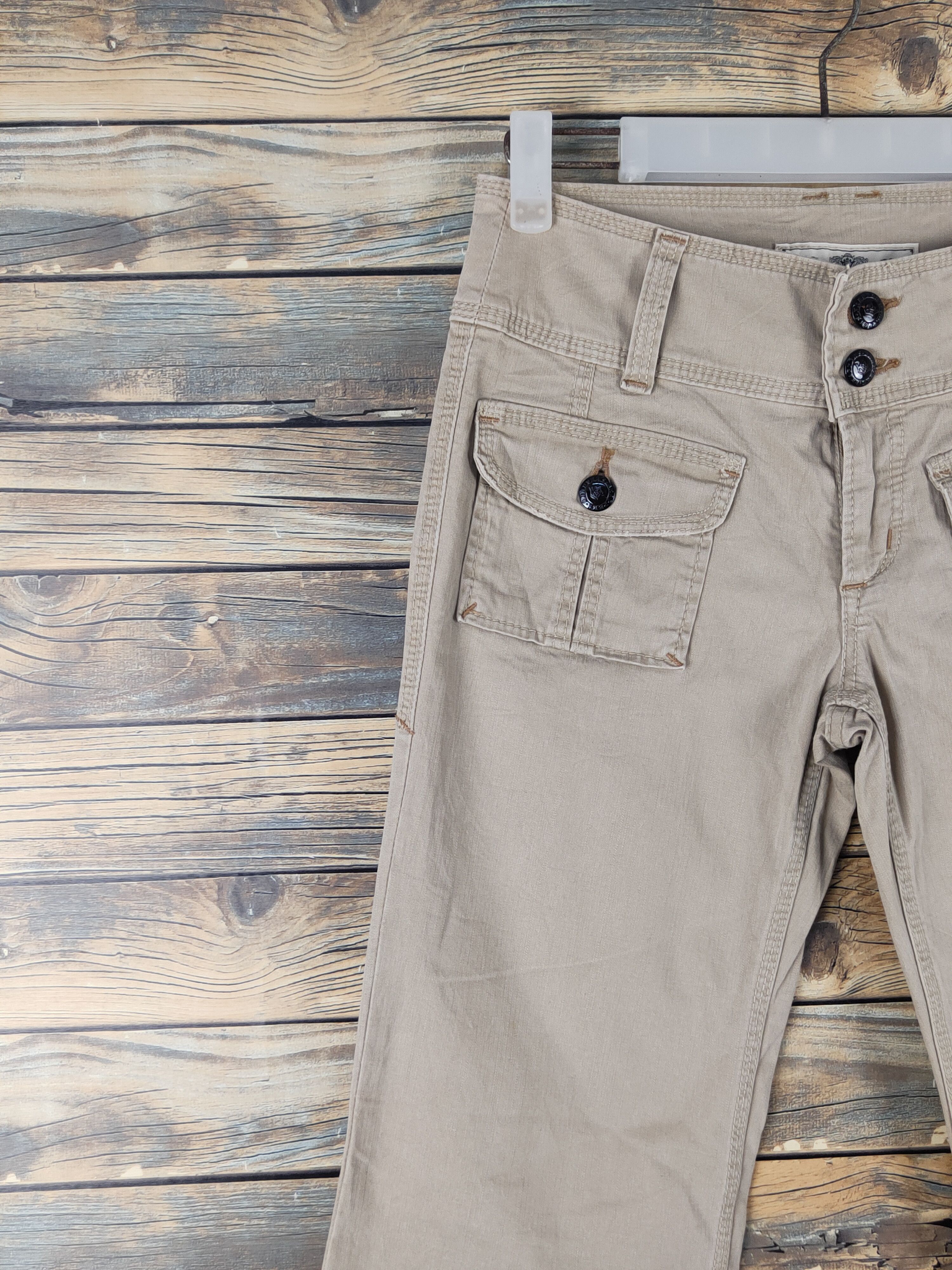 Japanese Brand Brappers Beige Multipocket utility Cargo Pants #W1377 Size 27" / US 4 / IT 40 - 3 Thumbnail