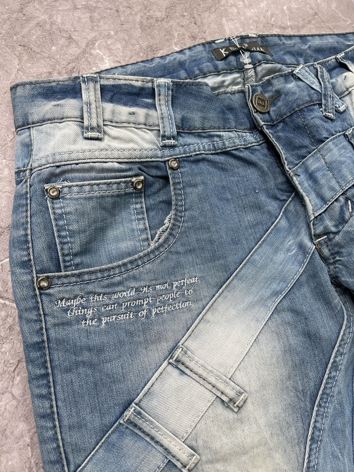 Japanese Brand × Vintage VINTAGE WASHED DIESEL DECONSTRUCTED Y2K CARGO PANTS JEANS Size US 32 / EU 48 - 7 Thumbnail