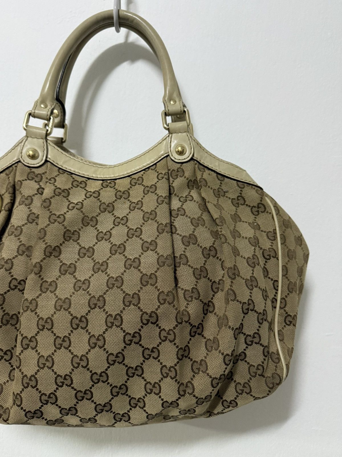 Gucci Gucci Sukey tote bag in beige GG canvas Size ONE SIZE - 2 Thumbnail