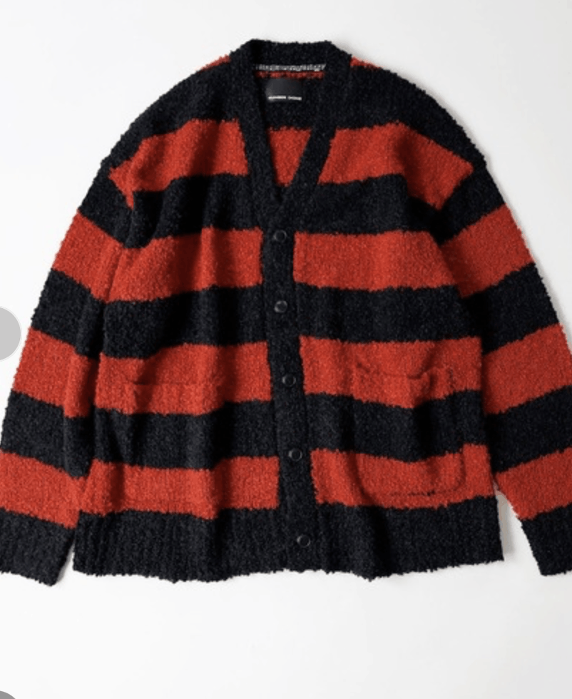 NUMBER NINE ALPACA KNIT BIG CARDIGANサイズ3 Number (N)ine Number nine WOOL ALPACA RIPPED KNIT CARDIGAN size 3