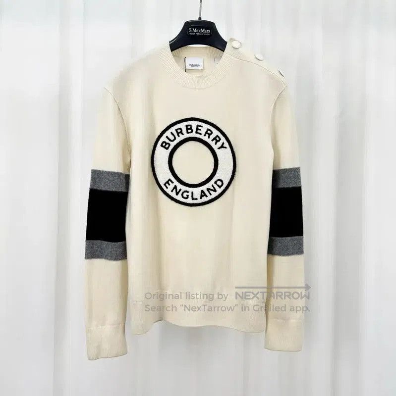 Burberry Burberry Cream Cashmere Knit Sweater. Size XXS / US 00 / IT 34 - 1 Thumbnail