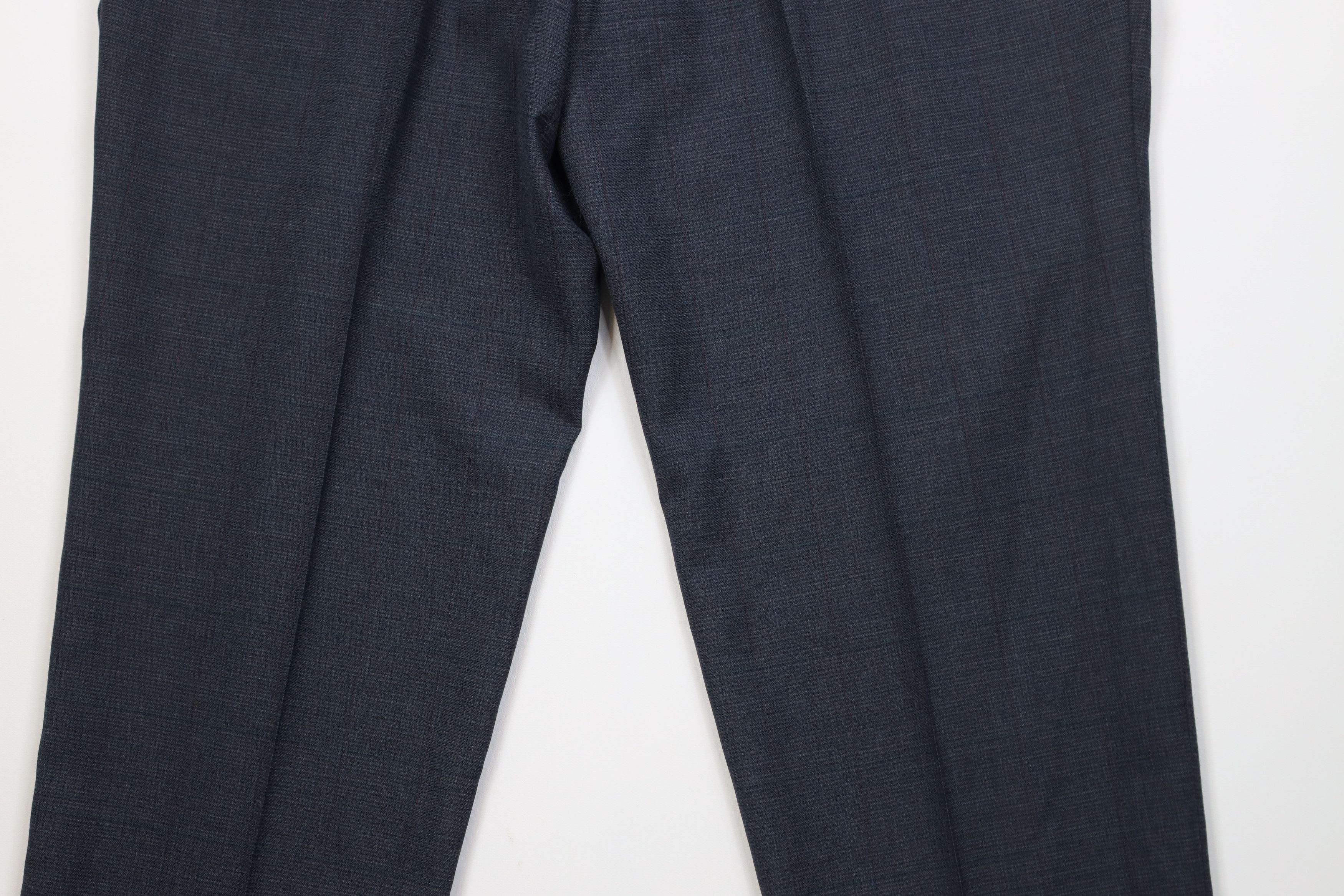 Vintage Vintage 70s Knit Wide Leg Chino Pants Houndstooth Plaid USA Size US 38 / EU 54 - 13 Thumbnail