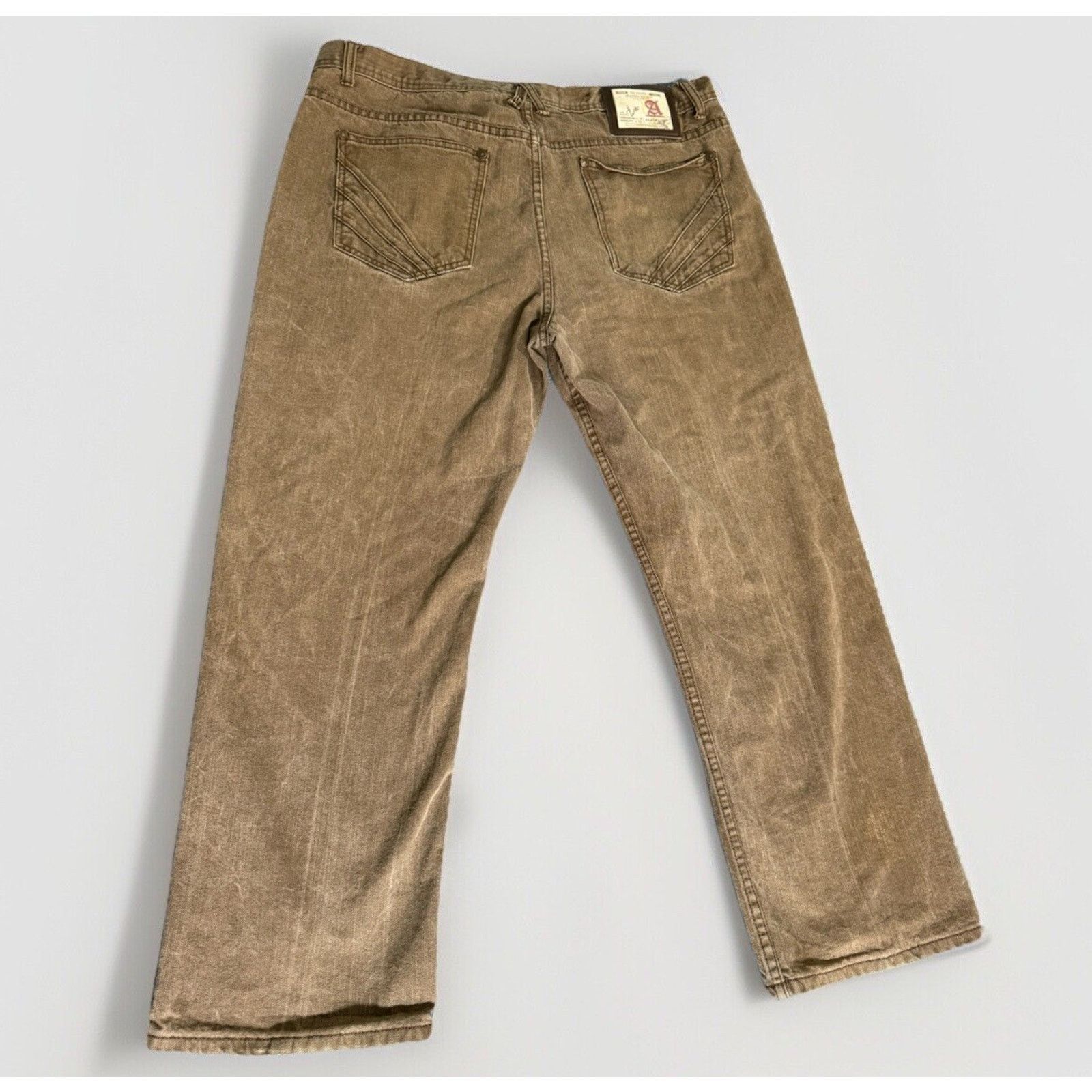 Akademiks Vtg Akademiks Jeans Mens 42x32 Brown Baggy Y2K Embroidered Size US 42 / EU 58 - 6 Thumbnail