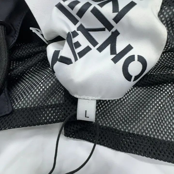 Kenzo KENZO Black Logo Windbreaker Jacket for Men -2507 Size US L / EU 52-54 / 3 - 3 Thumbnail