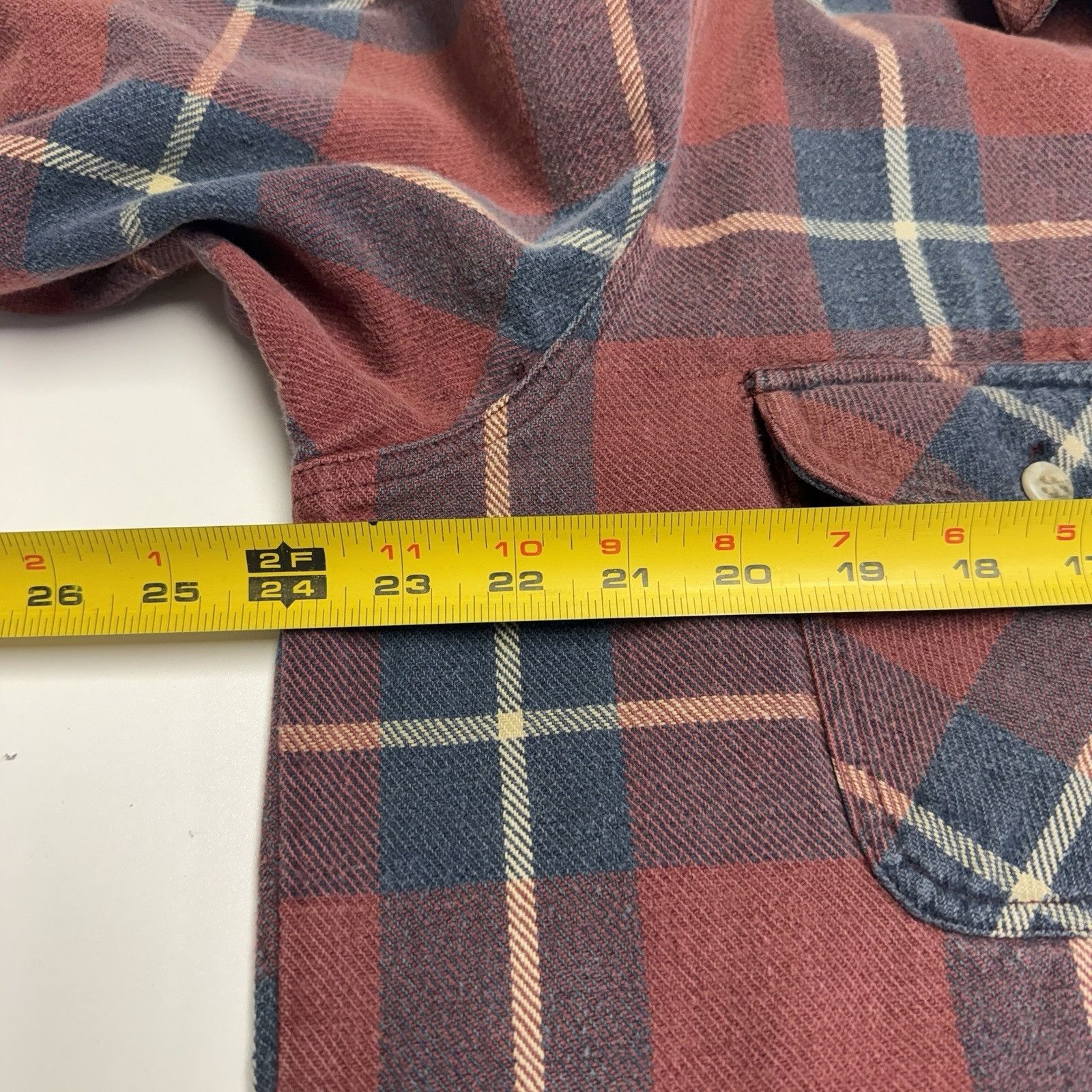 Vintage Vintage 90s Cotton Plaid Flannel Shirt Mens Large Tall Red L Size US L / EU 52-54 / 3 - 9 Thumbnail