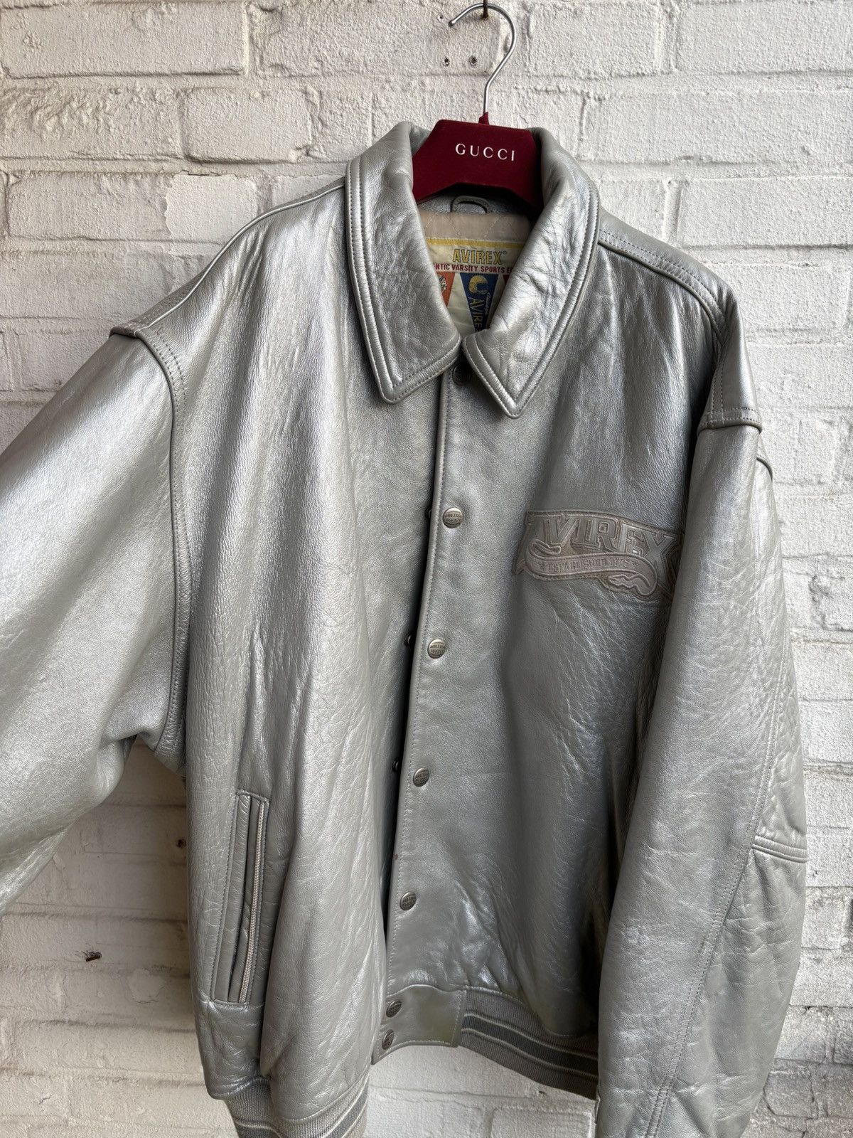 Avirex Avirex leather jacket x vintage varsity x rare USA Size US XXL / EU 58 / 5 - 4 Thumbnail