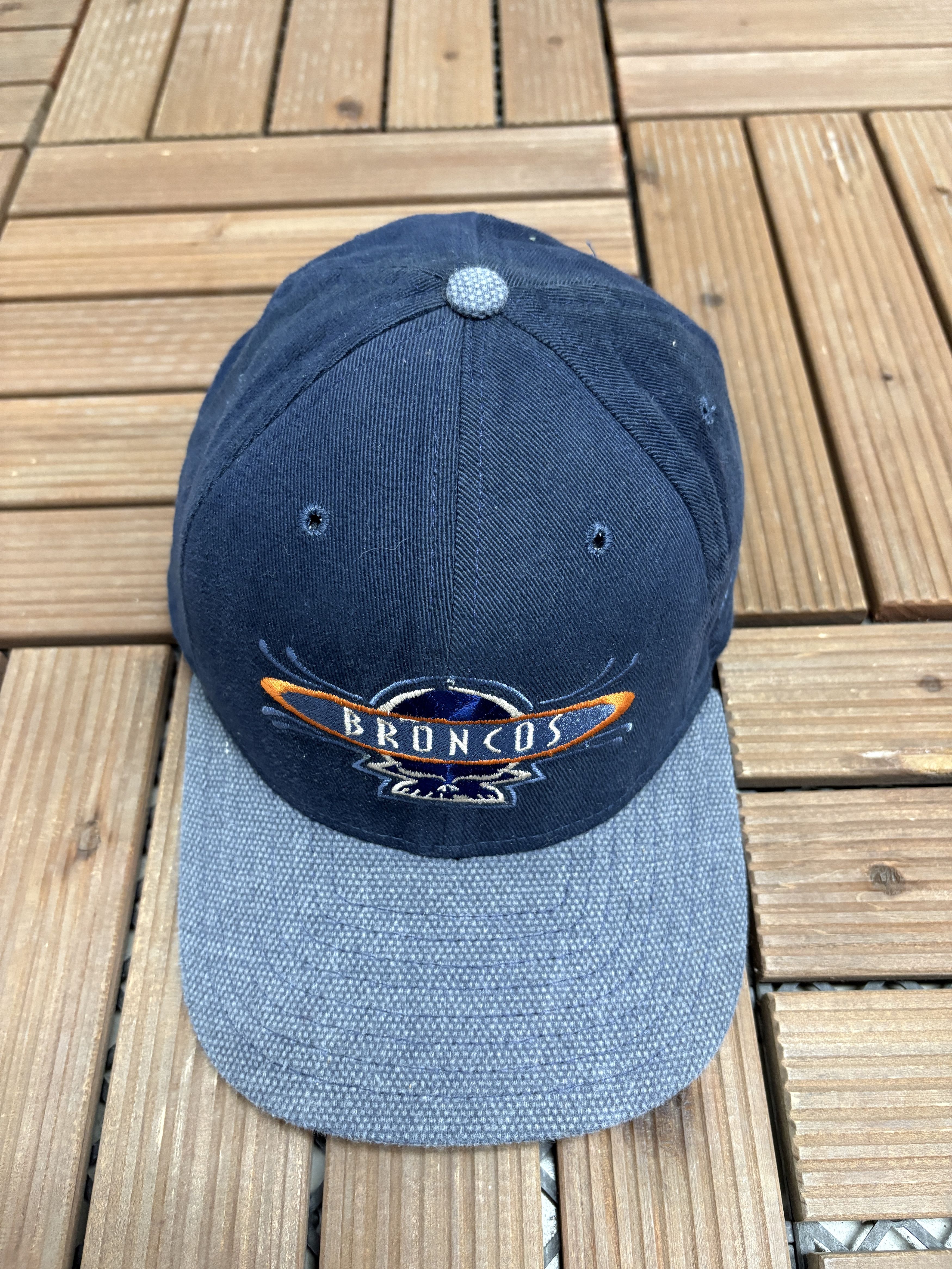 Vintage Denver Broncos Vintage Made in USA Blue Snap Back Hat Size ONE SIZE - 2 Thumbnail