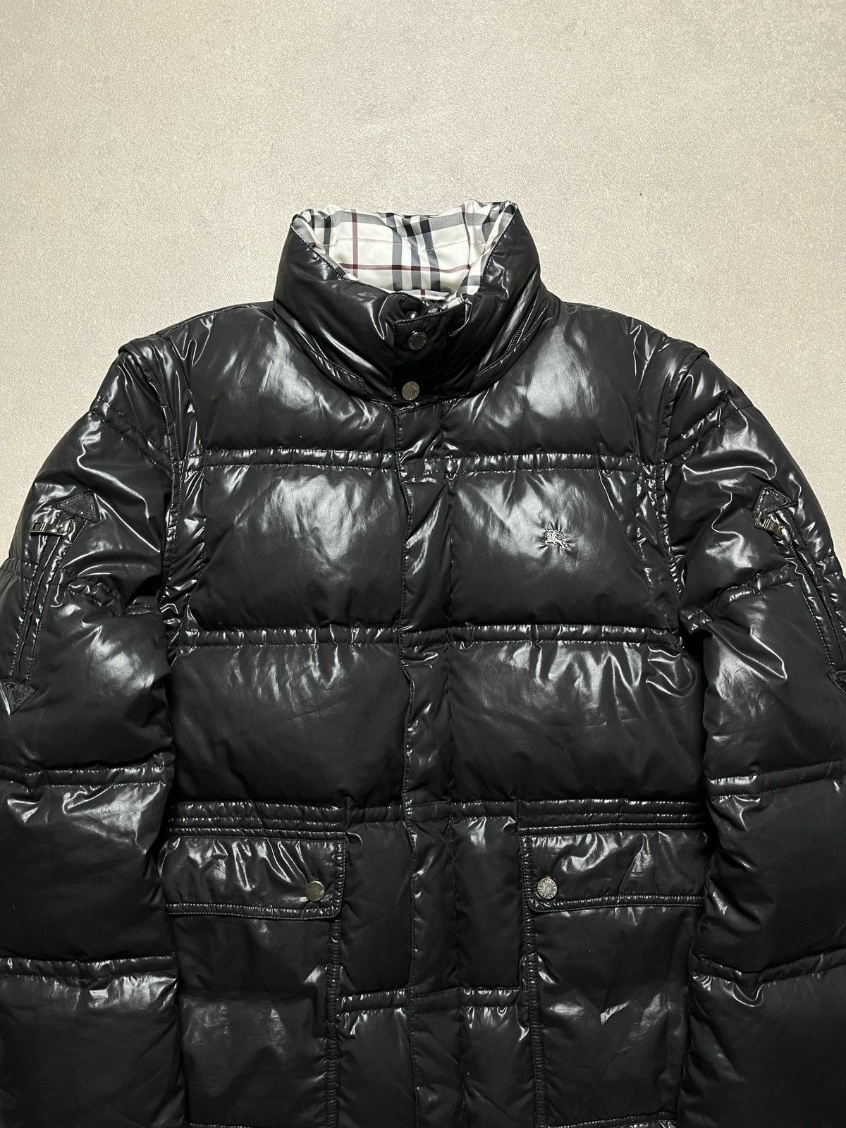 Burberry Vintage Burberry Black Label Japanese 2 in 1 Down Jacket Size US L / EU 52-54 / 3 - 2 Thumbnail