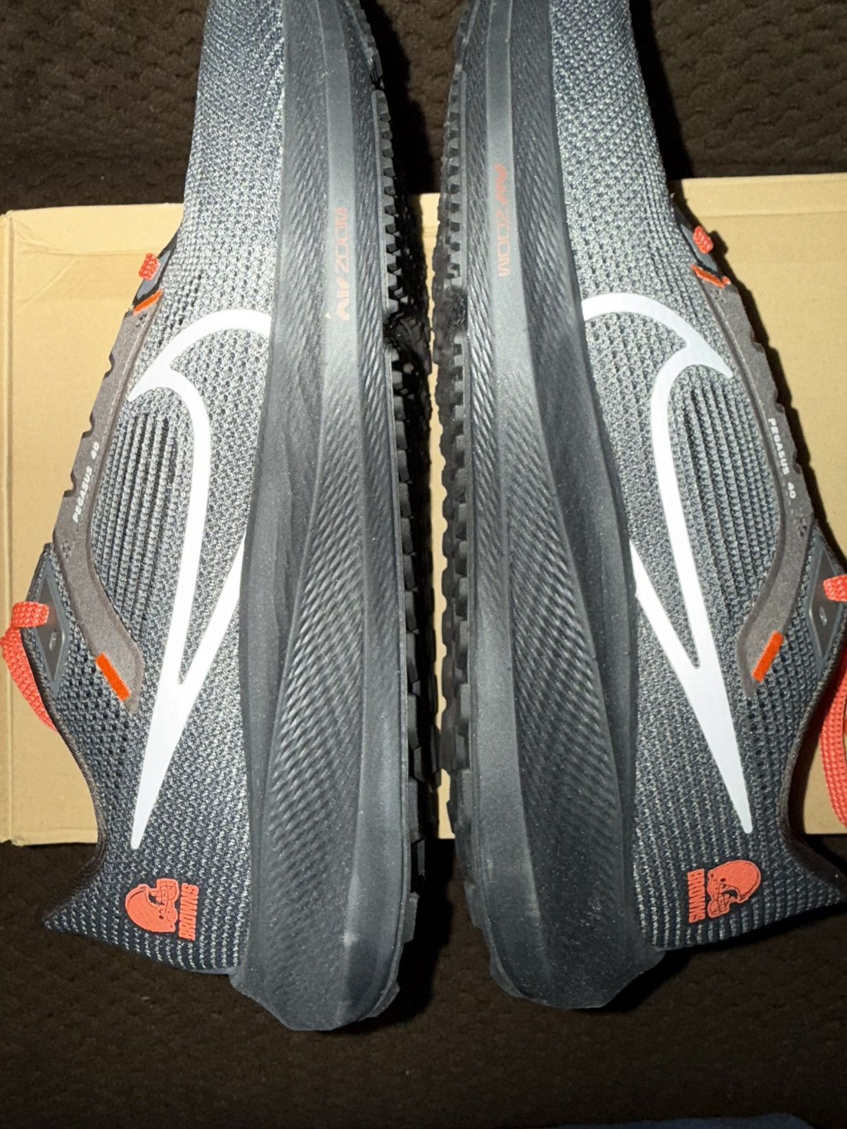 Nike Nike Air Zoom Pegasus 40 NFL “Cleveland Browns” New in Box! Size US 10 / EU 43 - 7 Thumbnail