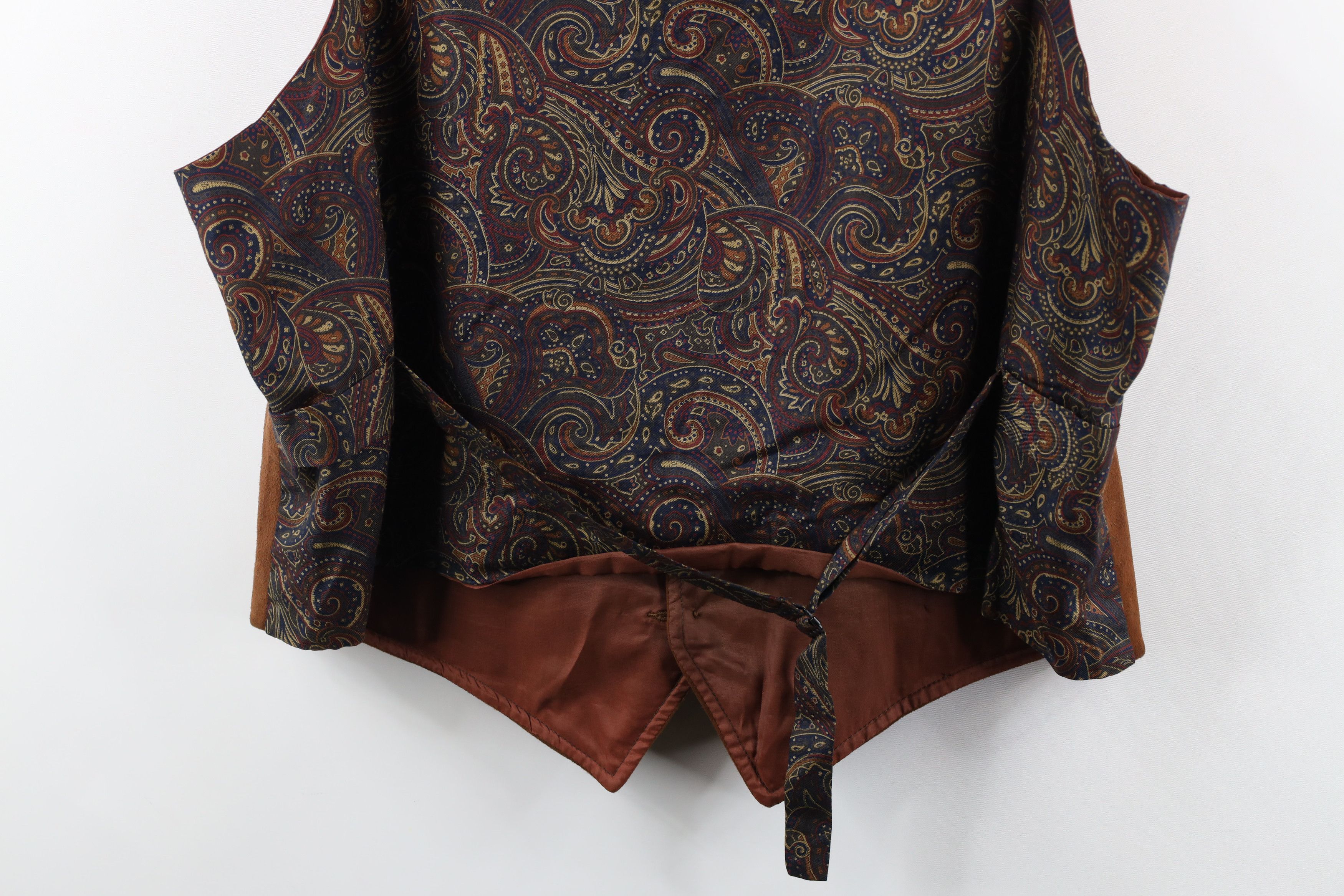 Lands' End × Vintage Vintage 90s Lands End Buckle Back Suede Leather Vest Jacket Size US XL / EU 56 / 4 - 16 Thumbnail