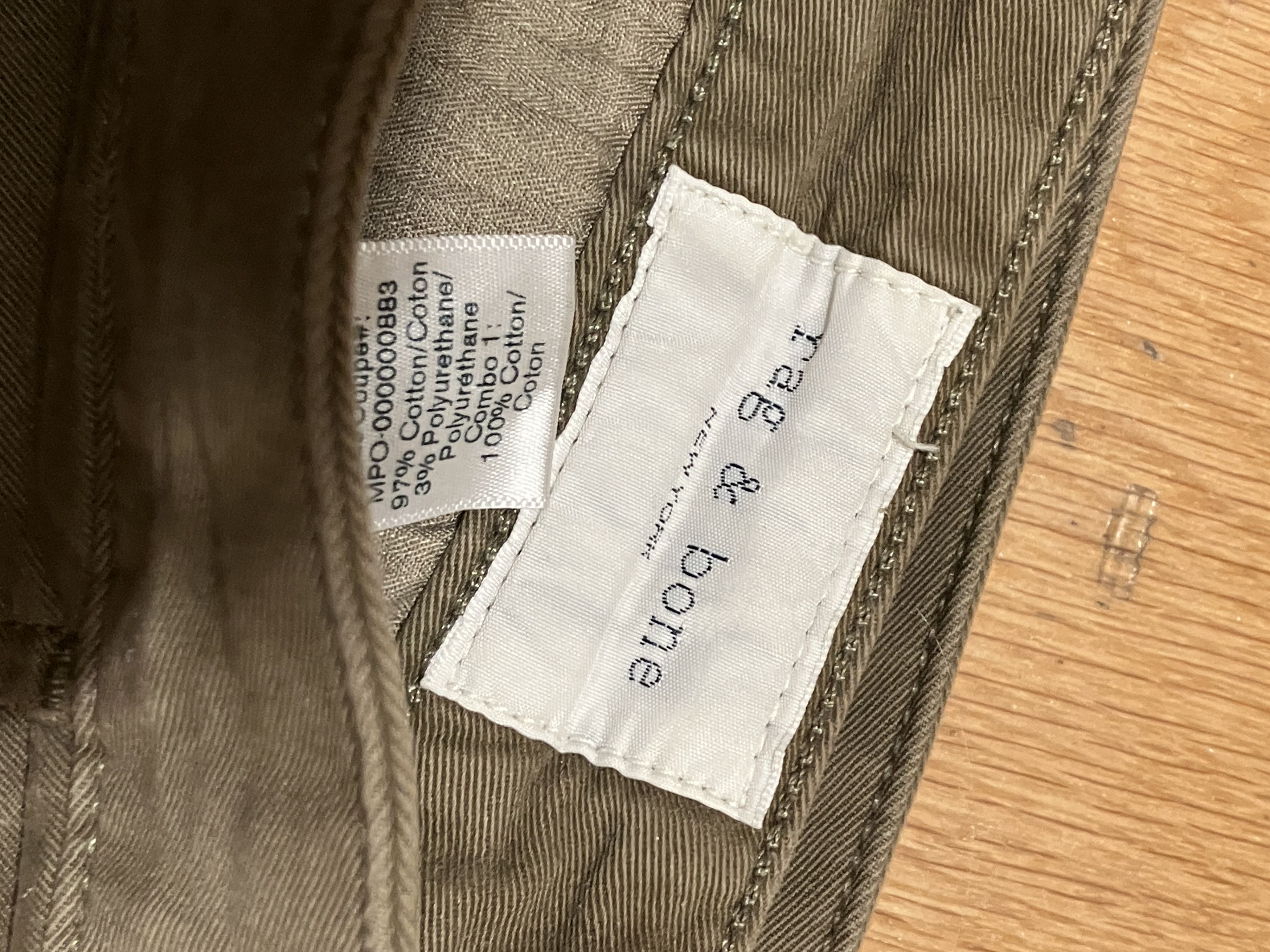 Rag & Bone Rag & Bone Army Khaki Chino Pants Size US 34 / EU 50 - 2 Thumbnail