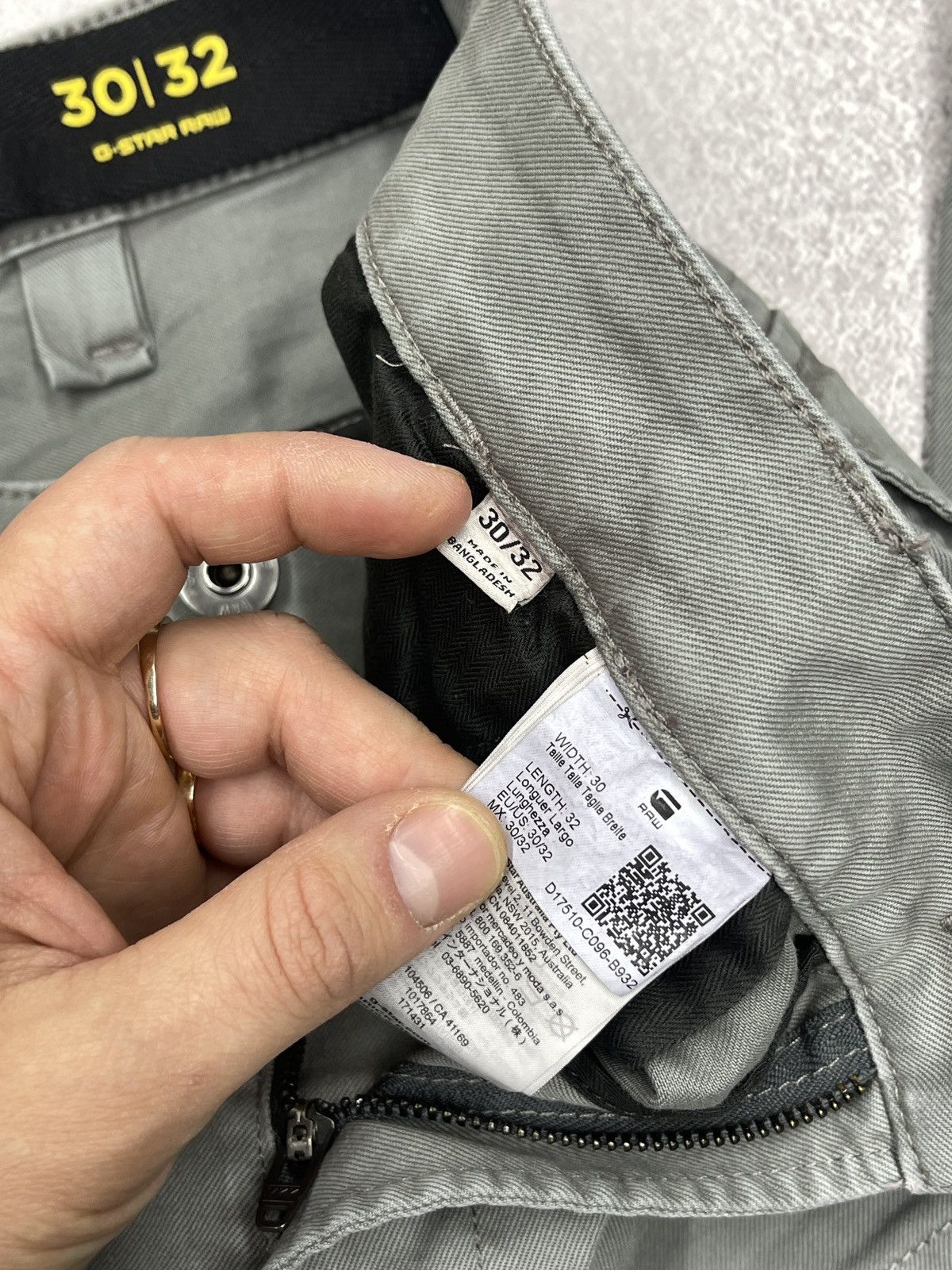 G-Star Mens G Star Raw Torrick Relaxed Cargo Pants Grey Multipocket Size US 32 / EU 48 - 13 Thumbnail