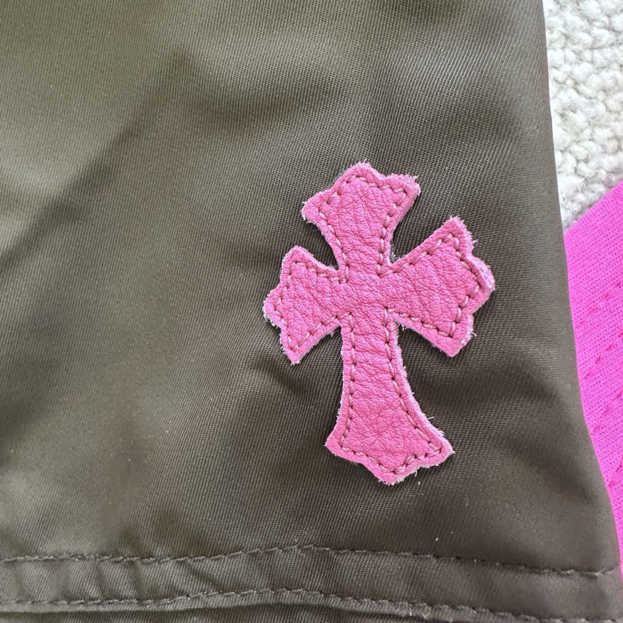 Chrome Hearts Chrome Hearts Pink Cross Nylon Brown Utility Skirt Size 42" / US 20 - 5 Thumbnail