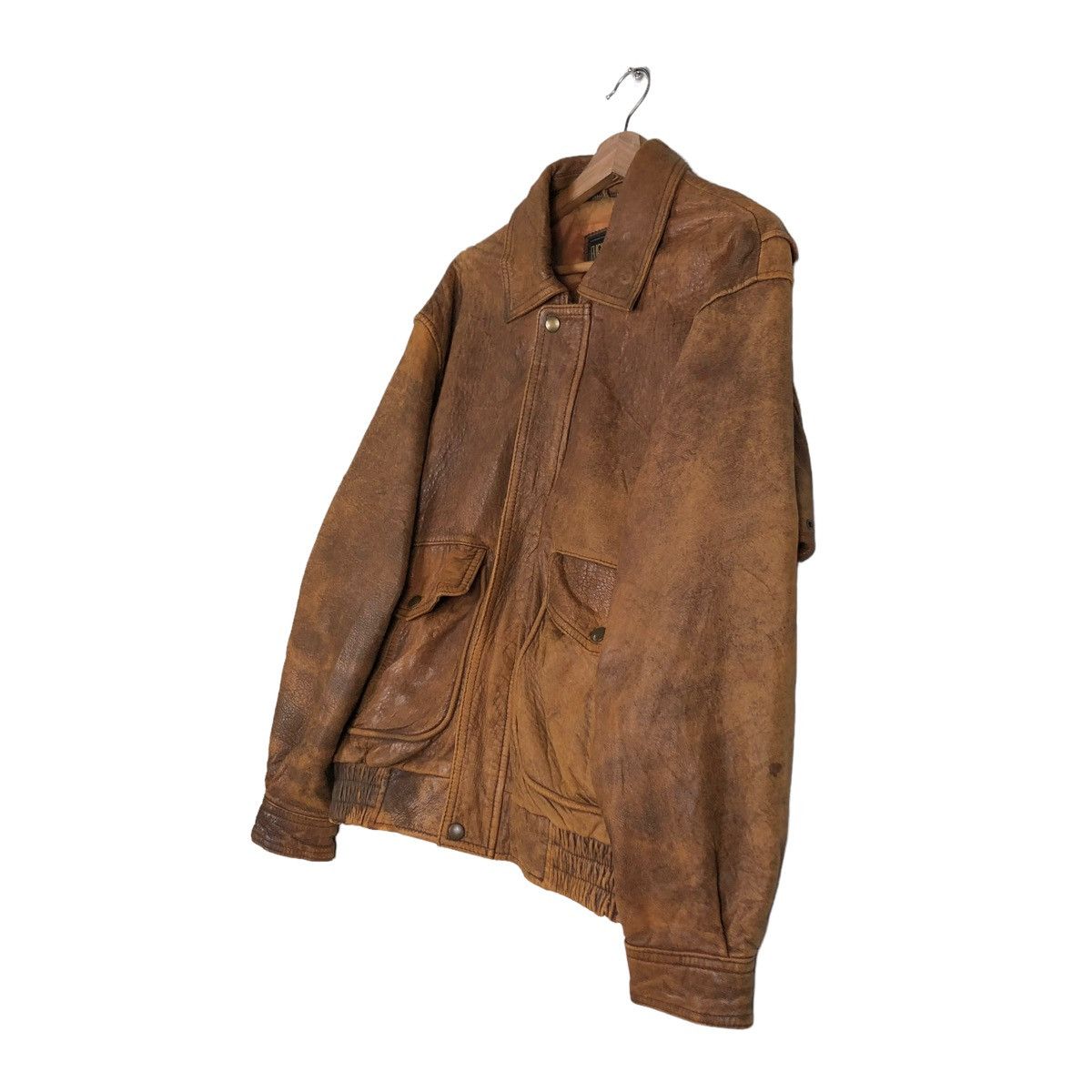 Vintage 🔥VINTAGE LEATHER FLIGHT JACKET USA STYLEWEAR LEATHER Size US L / EU 52-54 / 3 - 2 Thumbnail