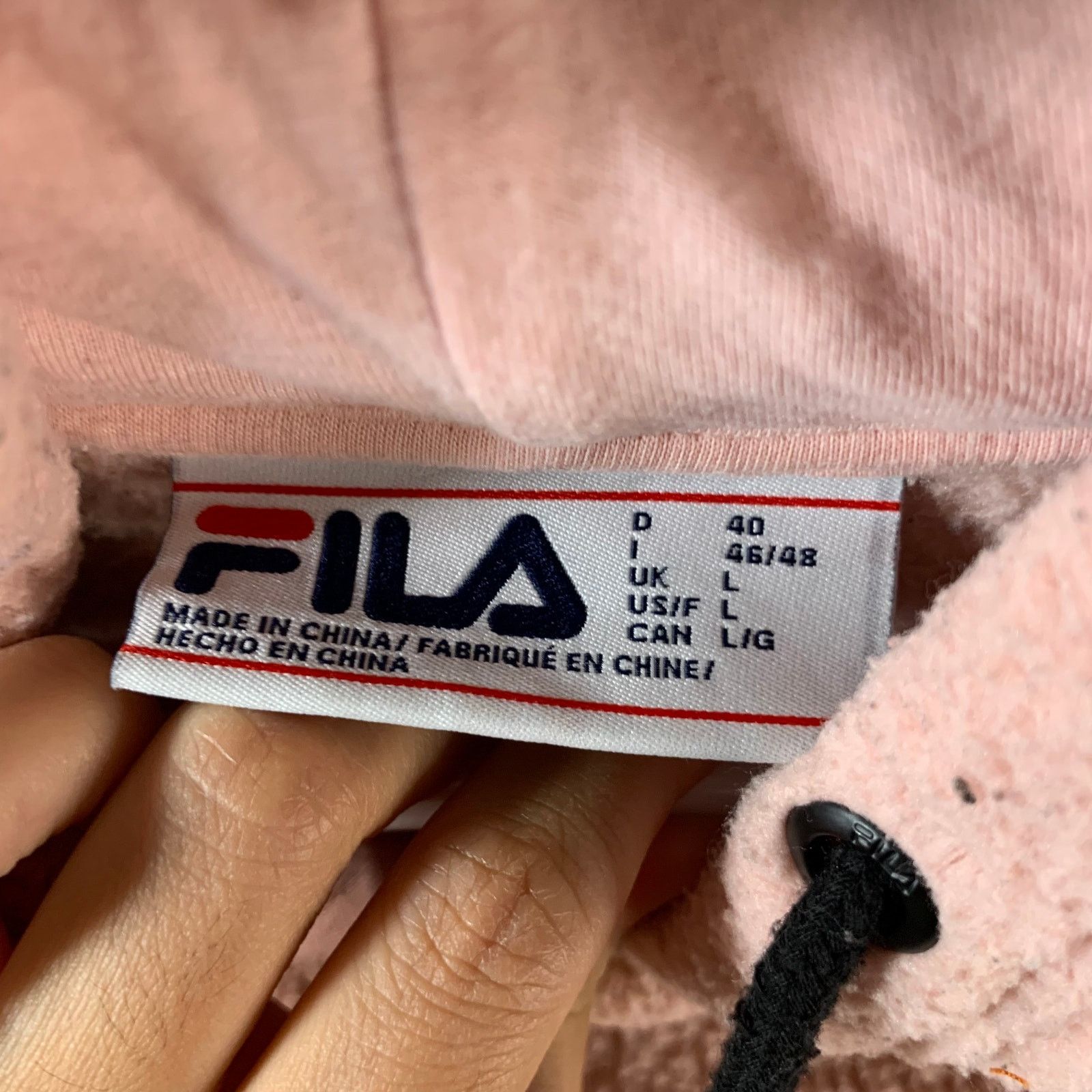 Fila FILA Pink Sherpa Pullover Women’s Hoodie Size L Size L / US 10 / IT 46 - 5 Thumbnail