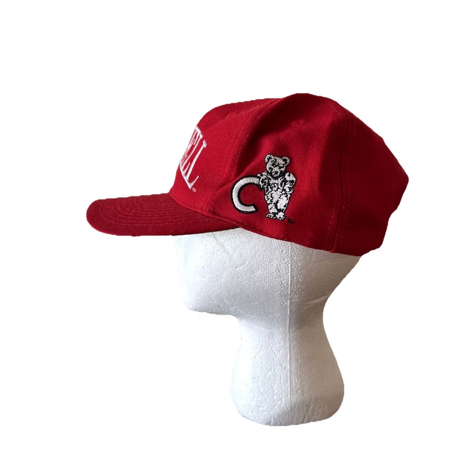 NCAA VINTAGE Cornell Big Red Embroidered Snapback Hat Cap The Game 90s NCAA NWOT Cap Adjustable Red Corduroy Snapback Mens Womens Boys Girls Size ONE SIZE - 3 Thumbnail