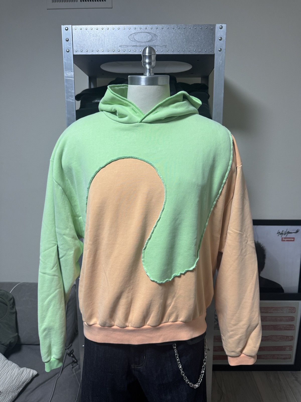 ERL 2021 ERL Swirl Hoodie Sweatshirt Green Orange Size US XL / EU 56 / 4 - 1 Thumbnail