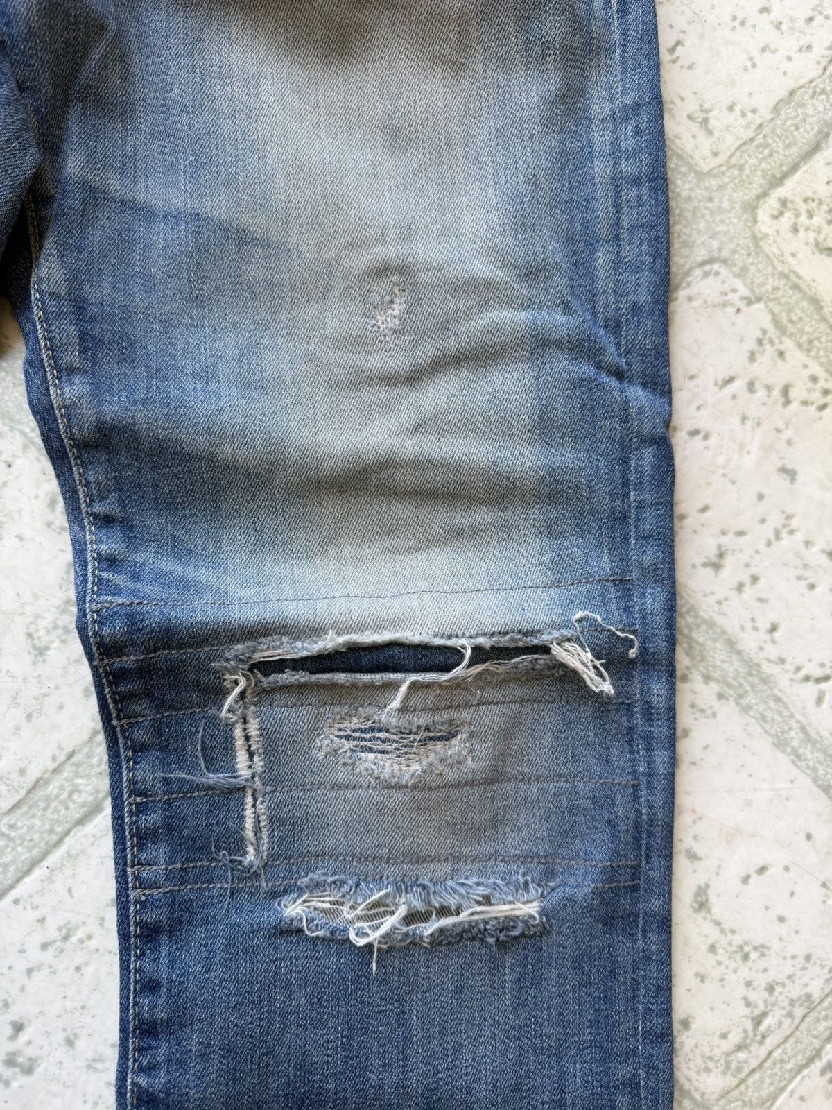 Hysteric Glamour Vintage Hysteric Glamour Boro Repaired Denim Pants Size US 30 / EU 46 - 4 Thumbnail