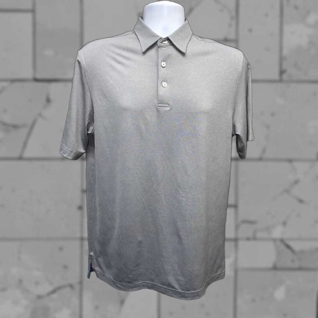 johnnie-O johnnie-O Gray Polo Performance Style Shirt Mens M Size US M / EU 48-50 / 2 - 1 Thumbnail