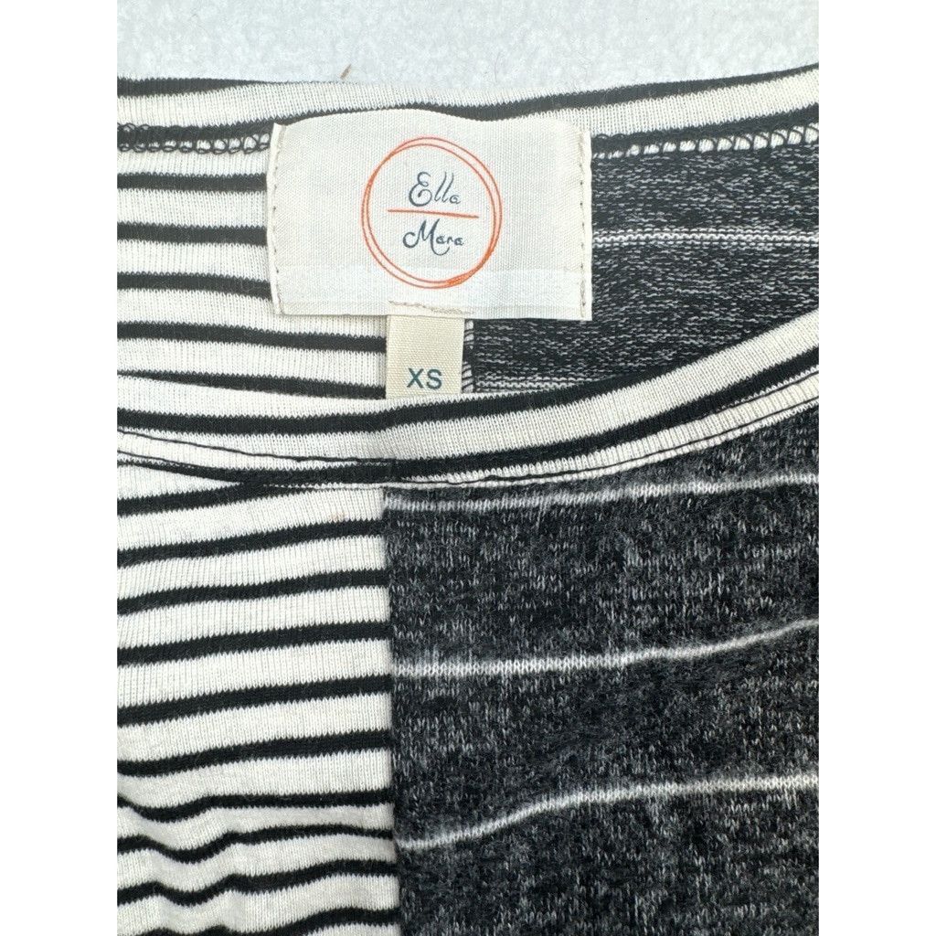 Anthropologie NWOT Anthropologie Black & White Striped Long-Sleeve Top, XS Size XS / US 0-2 / IT 36-38 - 8 Thumbnail