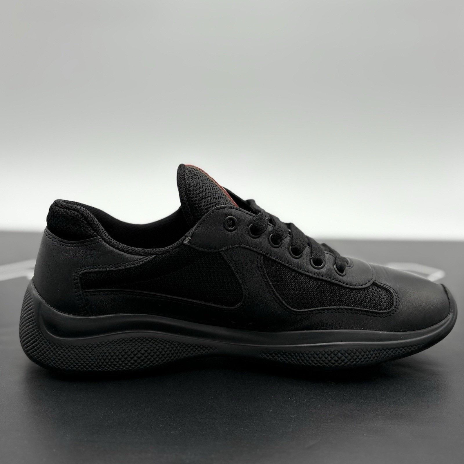 Prada Prada Americas Cup ' Black Leather ' | GOOD CONDITION! Size US 8 / EU 41 - 10 Thumbnail