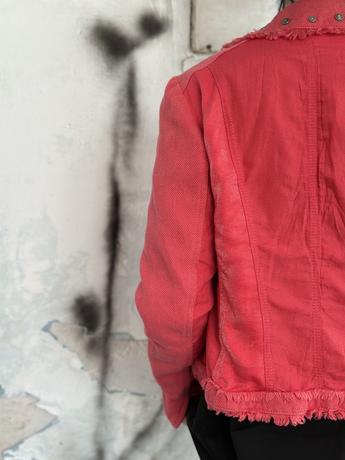 Bias VTG Japanese Style Denim Jacket Biba Size 36 Custom Coral Size S / US 4 / IT 40 - 5 Thumbnail