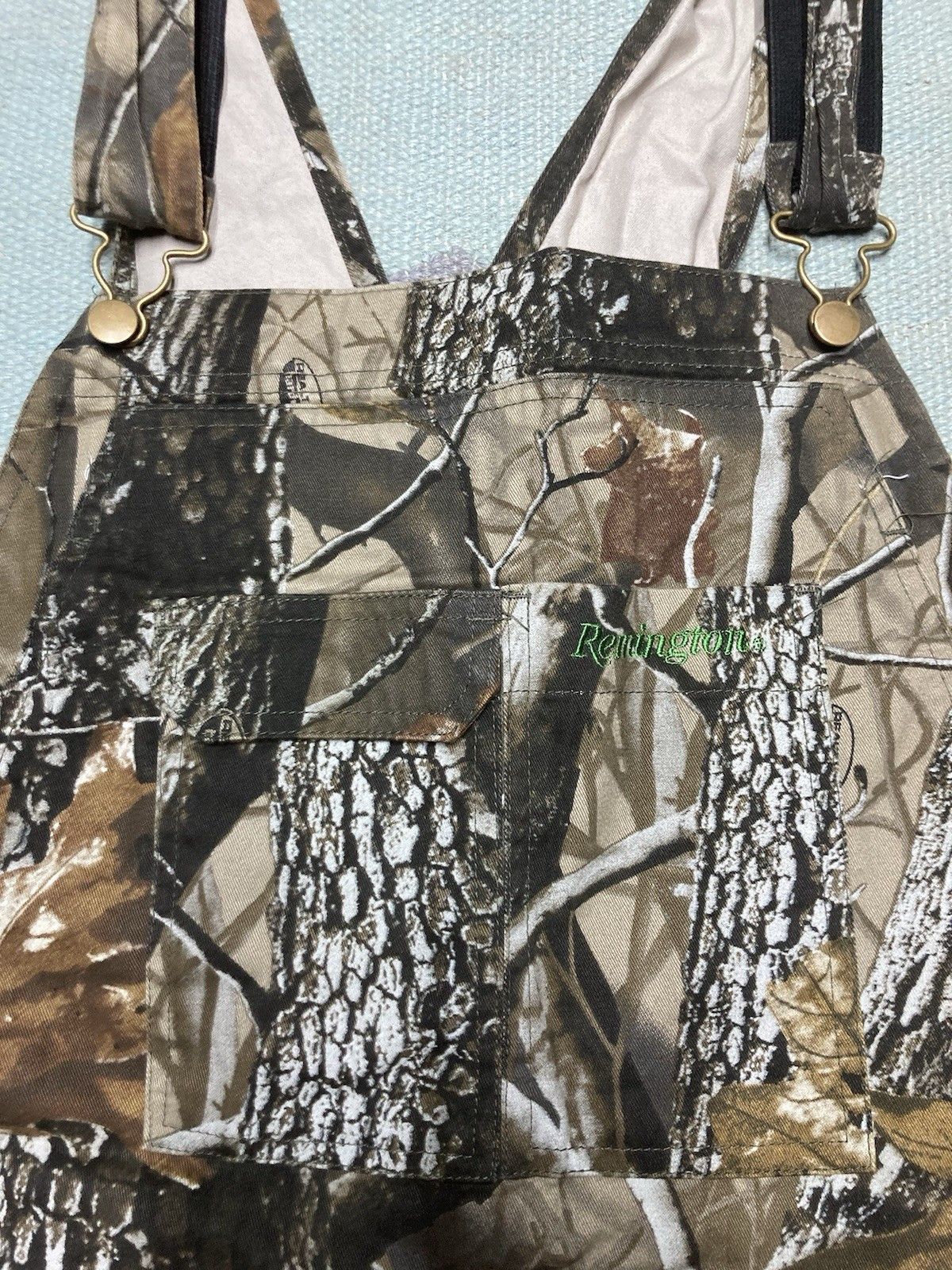 Vintage Remington realtree camo overalls bibs camouflage hunting L Size US 42 / EU 58 - 4 Thumbnail