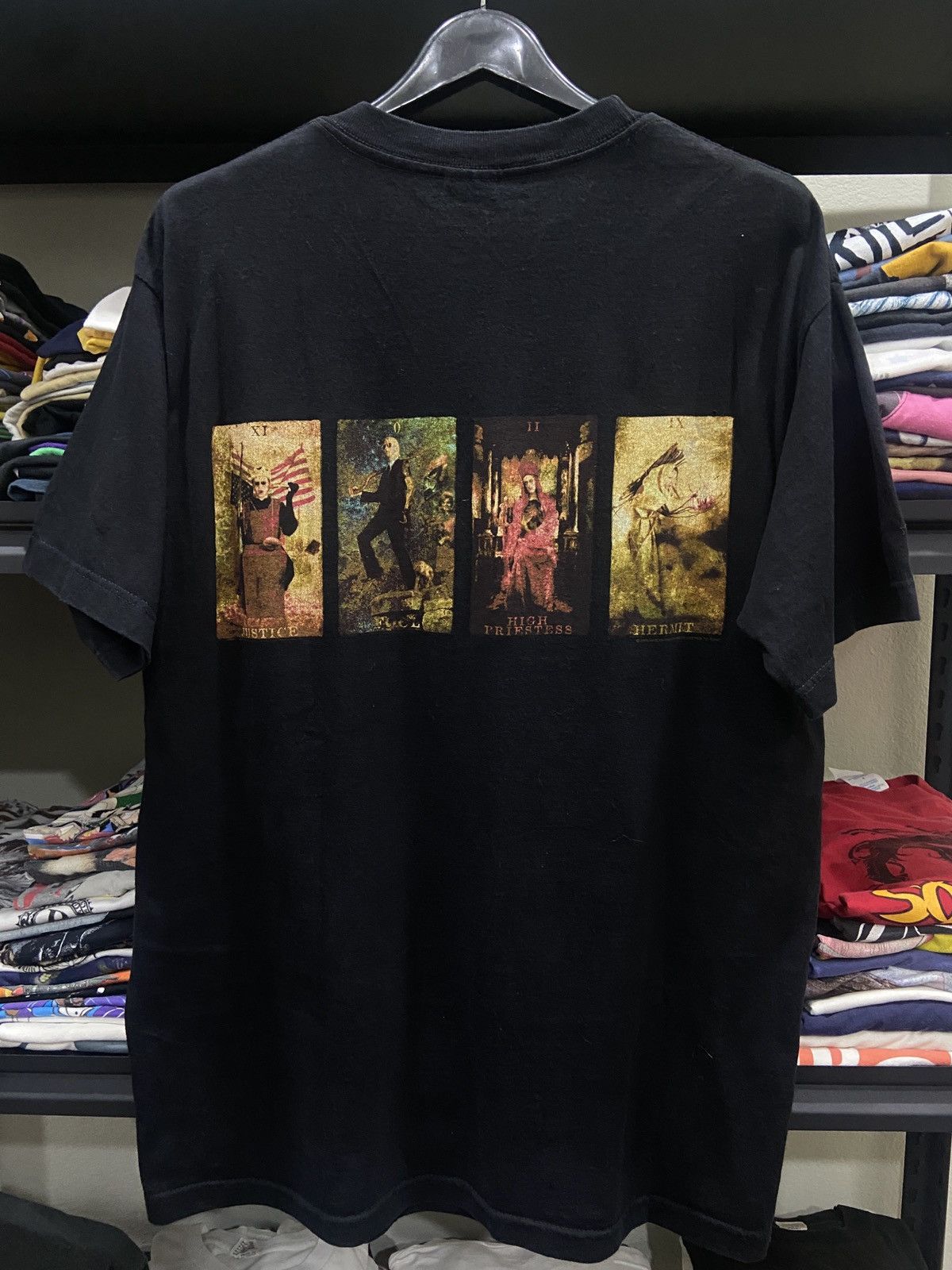 Band Tees × Vintage Vintage 90s 00s MARILYN MANSON Giant Industrial Tour TShirt Size US L / EU 52-54 / 3 - 7 Thumbnail