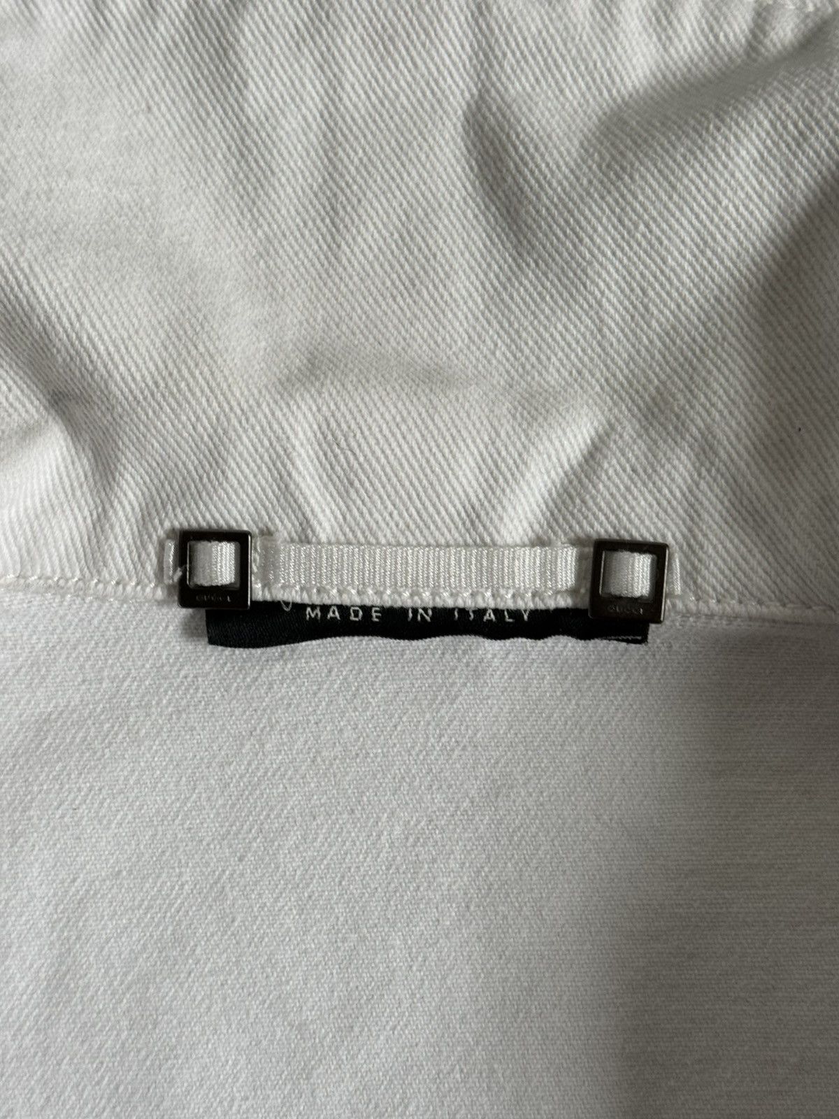 Gucci Rare 00s Gucci by Tom Ford White Denim Jacket Size S / US 4 / IT 40 - 5 Thumbnail