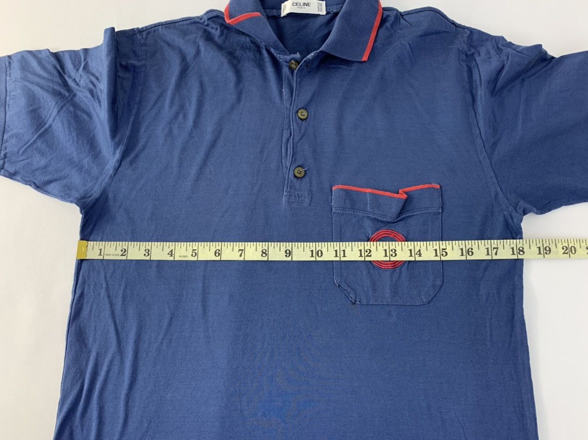 Celine Celine Paris Made In Italy Single Pocket Polo Tee T-shirt Size US S / EU 44-46 / 1 - 7 Thumbnail