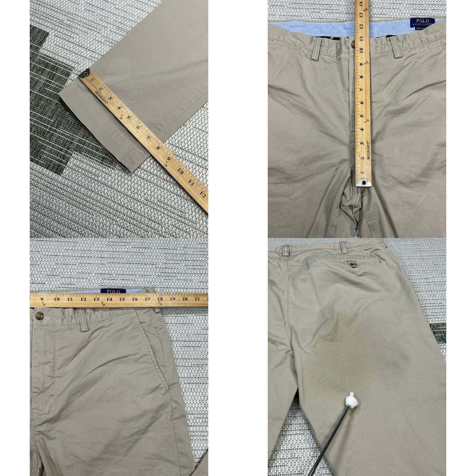 Polo Ralph Lauren Polo Ralph Lauren Chino Pants Men 36x30 Beige Cotton Stretch Straight Fit Formal Shirt? Size US M / EU 48-50 / 2 - 8 Thumbnail