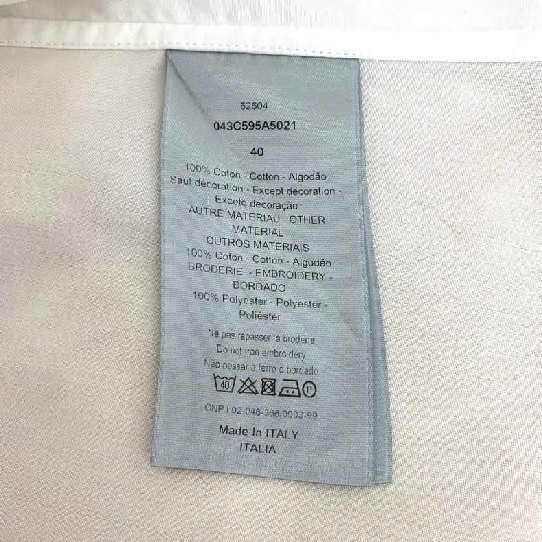 Dior Dior White logo letter pin embroidered lapel long-sleeved s Size US XXS / EU 40 - 8 Thumbnail