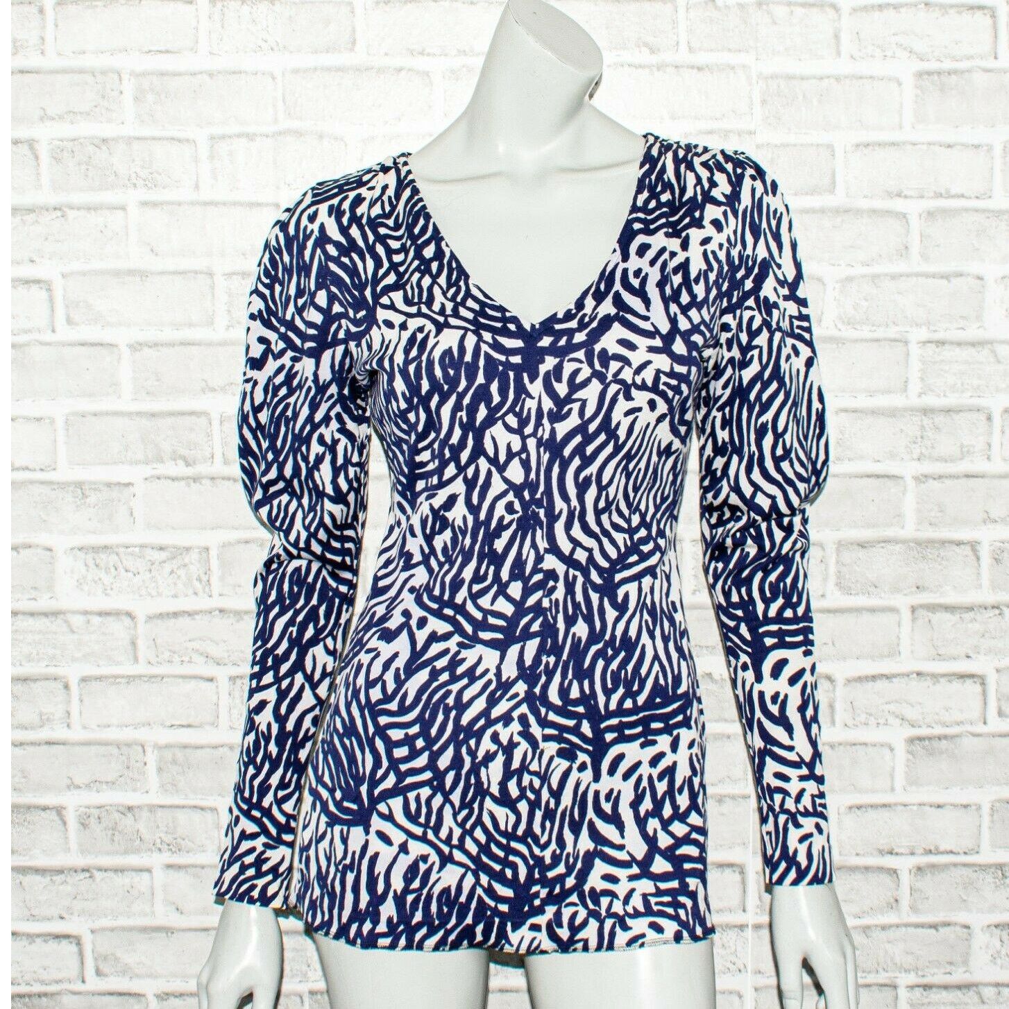 Missoni MISSONI Women's Pullover Blouse blue print Made in Italy Size S / US 4 / IT 40 - 2 Thumbnail