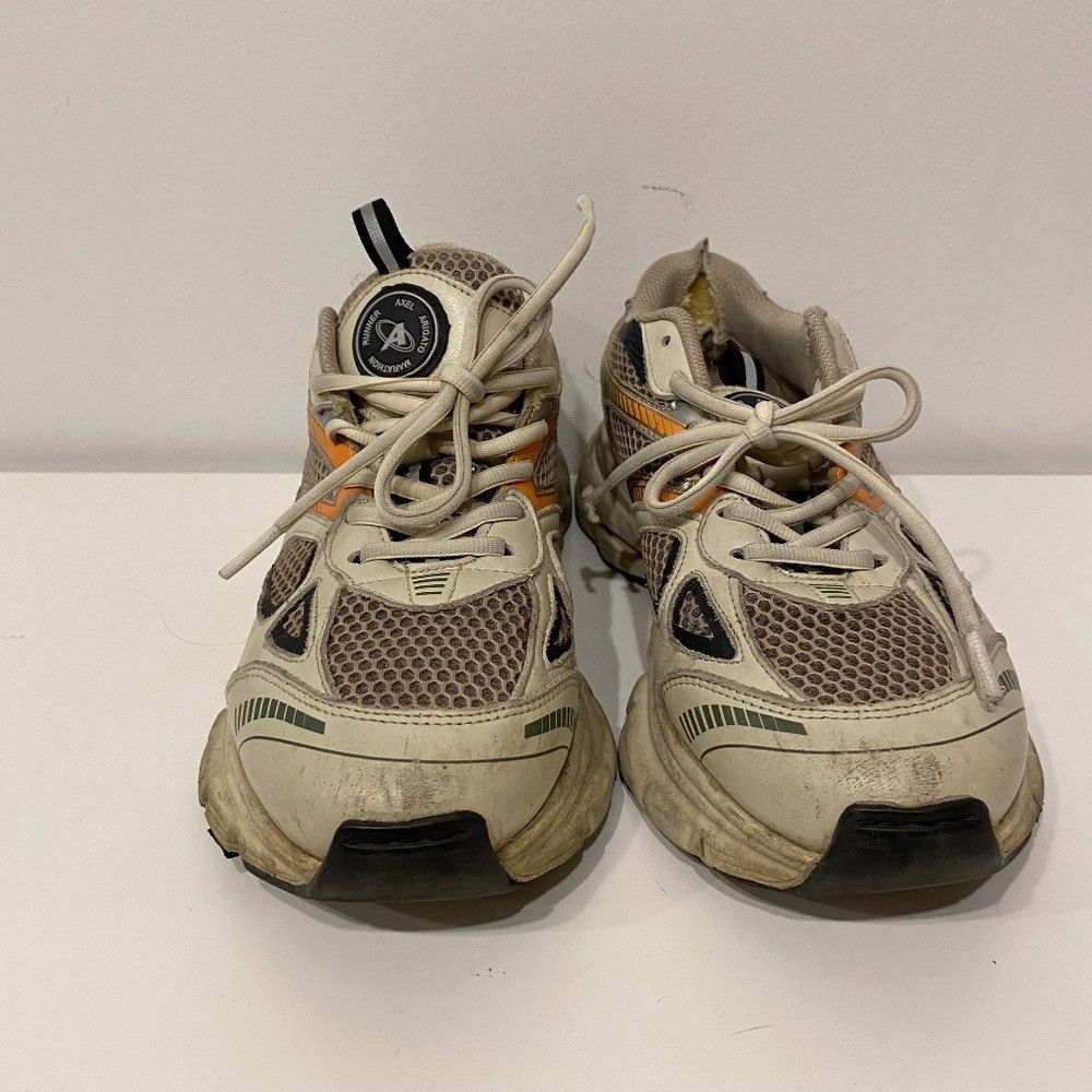 Axel Arigato Axel Arigato White/Black Leather and Mesh Marathon Runner Ch Size US 8.5 / IT 38.5 - 2 Thumbnail