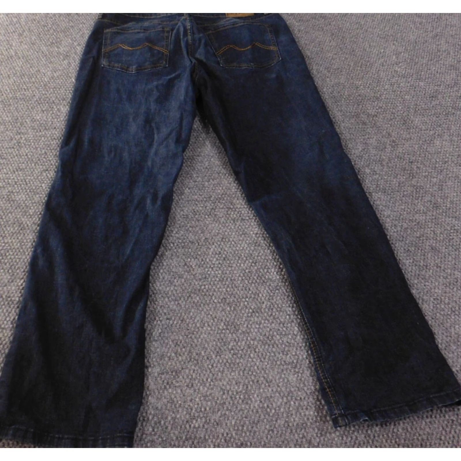 Vintage Urban Star Jeans 38x32 Jeans Mens Blue Dark Denim Retro Straight Star Distressed Pockets Zipper Regular Inseam 32"} Size US 38 / EU 54 - 6 Thumbnail