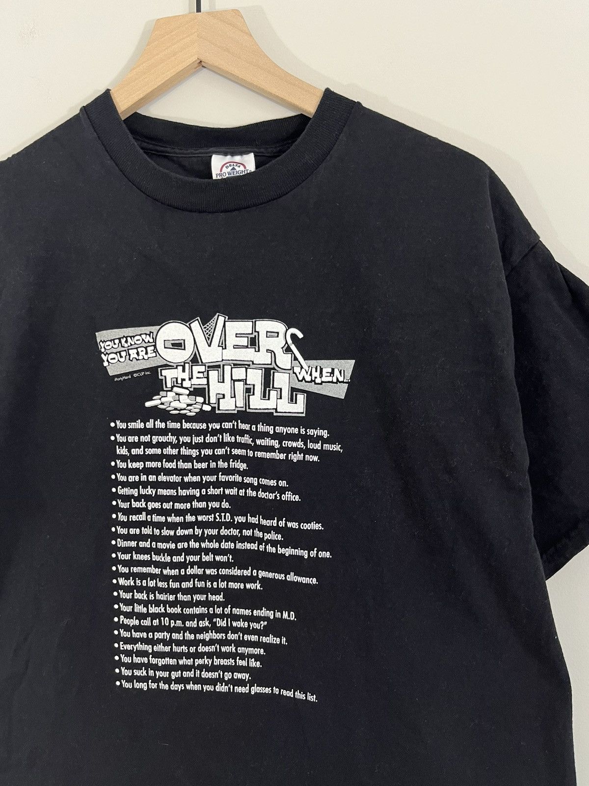 Vintage Over The Hill Pills Humor Joke Tee Size US L / EU 52-54 / 3 - 1 Thumbnail