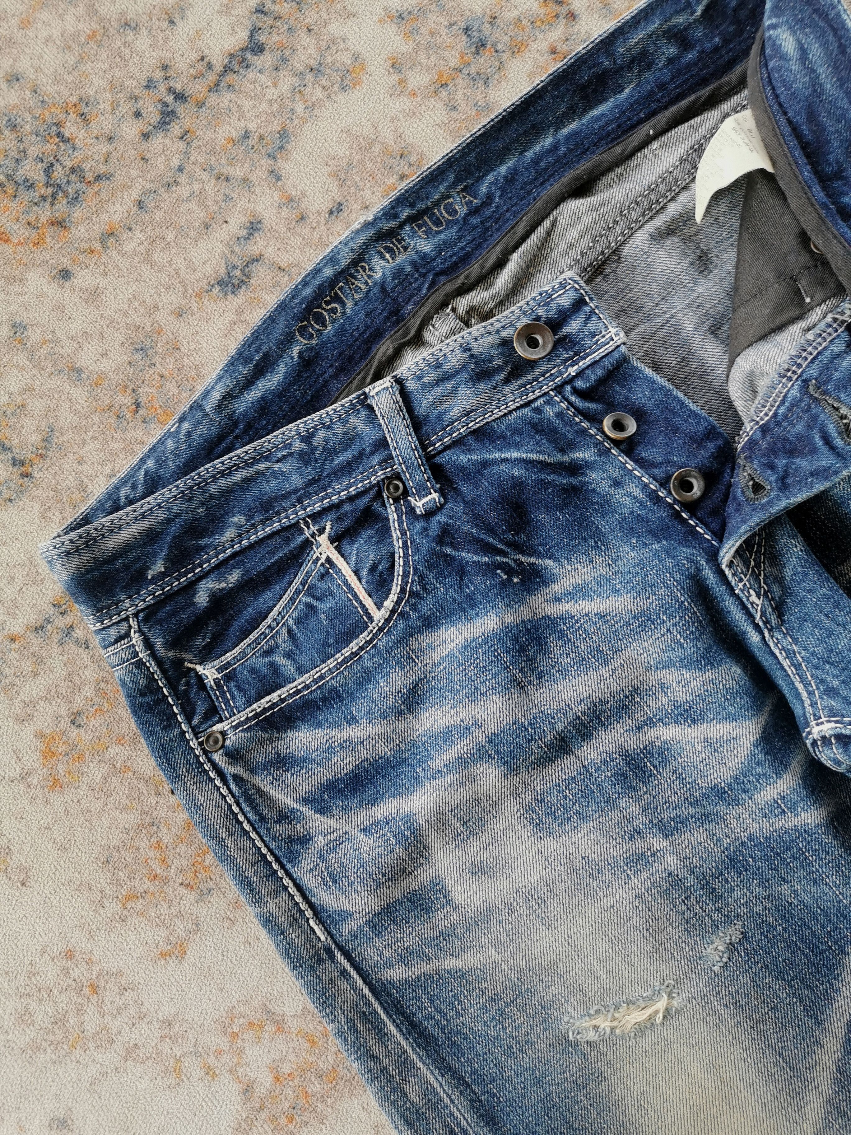 GOSTAR DE FUGA GOSTAR DE FUGA Selvedge Distressed Denim Jeans Size 30 Size US 30 / EU 46 - 7 Thumbnail