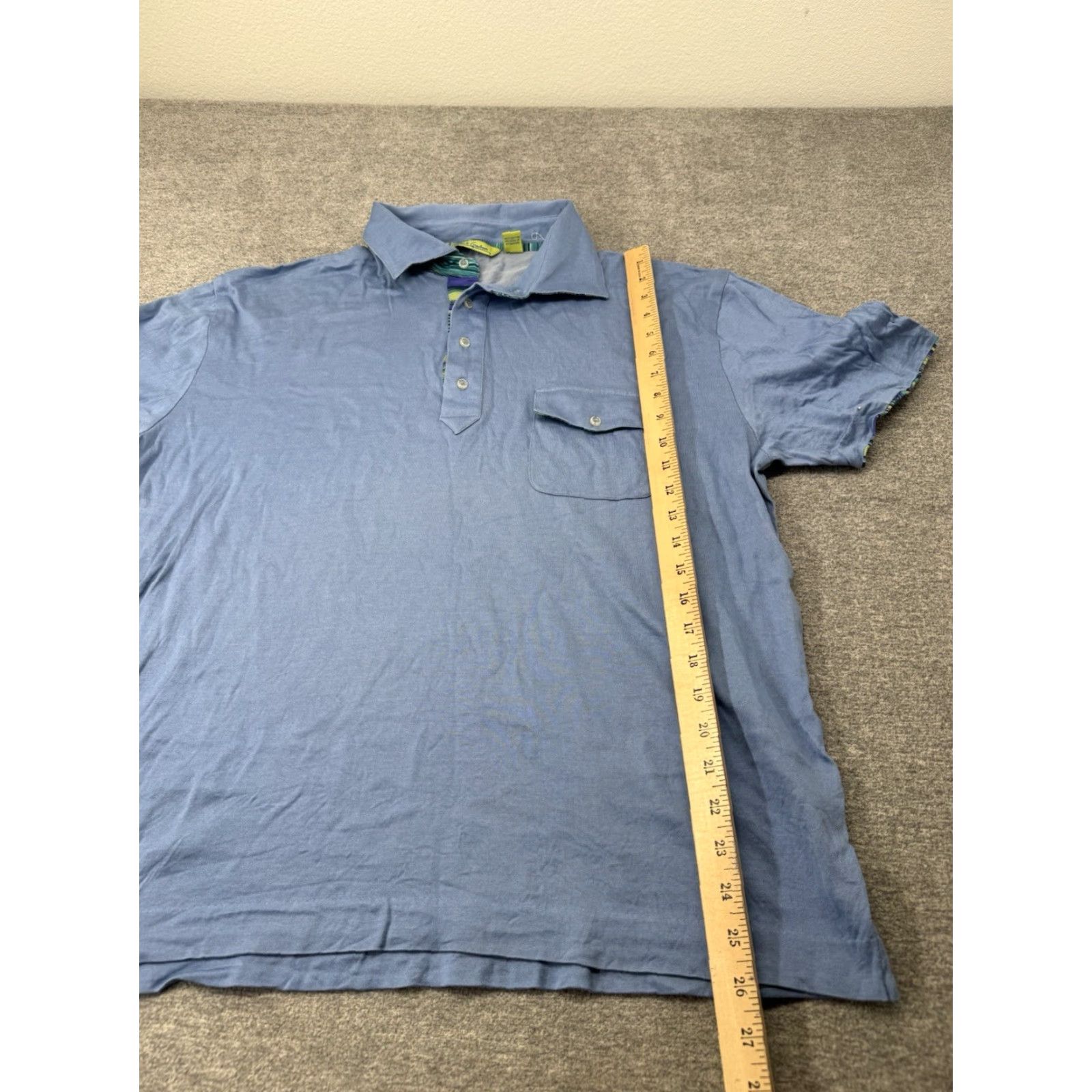 Robert Graham Robert Graham Classic Fit Polo Shirt Men’s XL Blue Short Sleeve Button Collared Casual Designer Shirt Size US XL / EU 56 / 4 - 5 Thumbnail