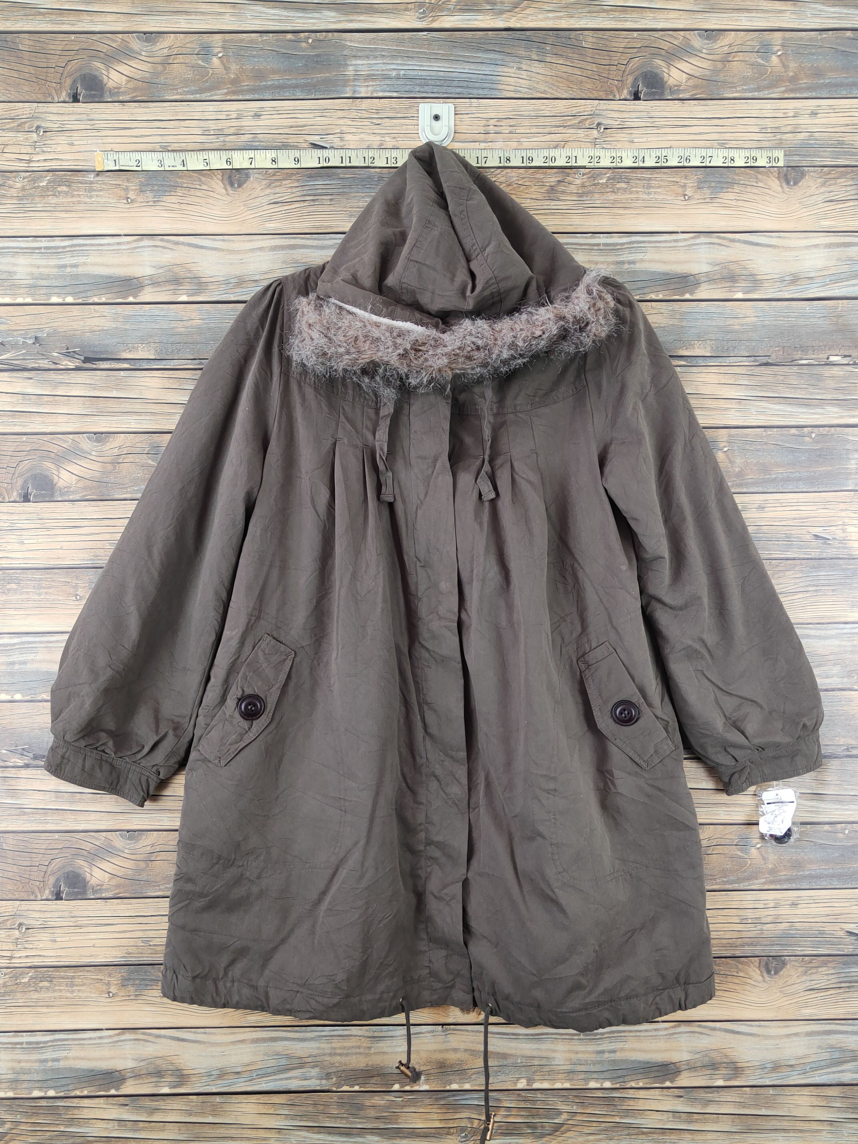 Japanese Brand × Vintage Vintage Winter Stuff UJ Contempo Olive Hoodie Sweater Coats Size M / US 6-8 / IT 42-44 - 1 Thumbnail
