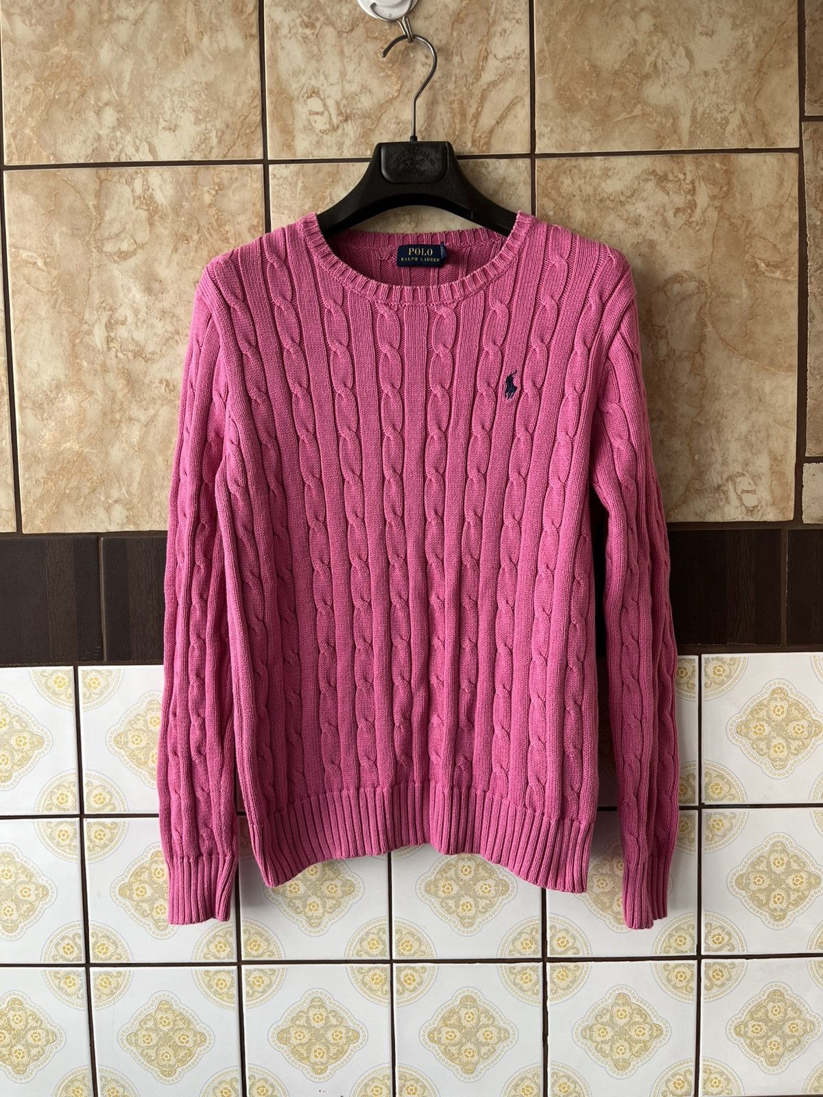Polo Ralph Lauren Vintage Polo Ralph Lauren pink sweater Size M / US 6-8 / IT 42-44 - 1 Thumbnail