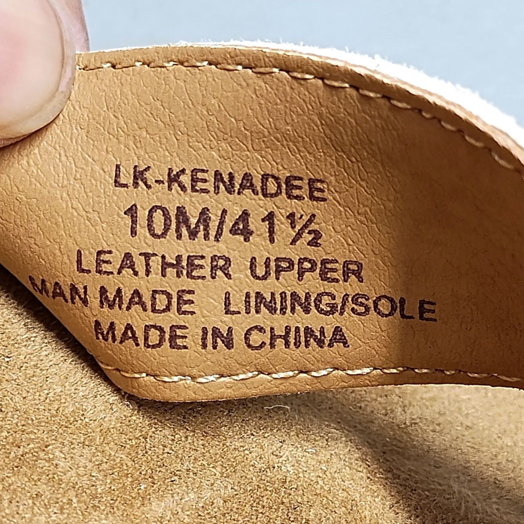 Lucky Brand Lucky Brand Kenadee Wedge Sandals Womens US 10M Tan Brown Leather Buckle Strap Sandals Size US 10 / IT 40 - 4 Thumbnail