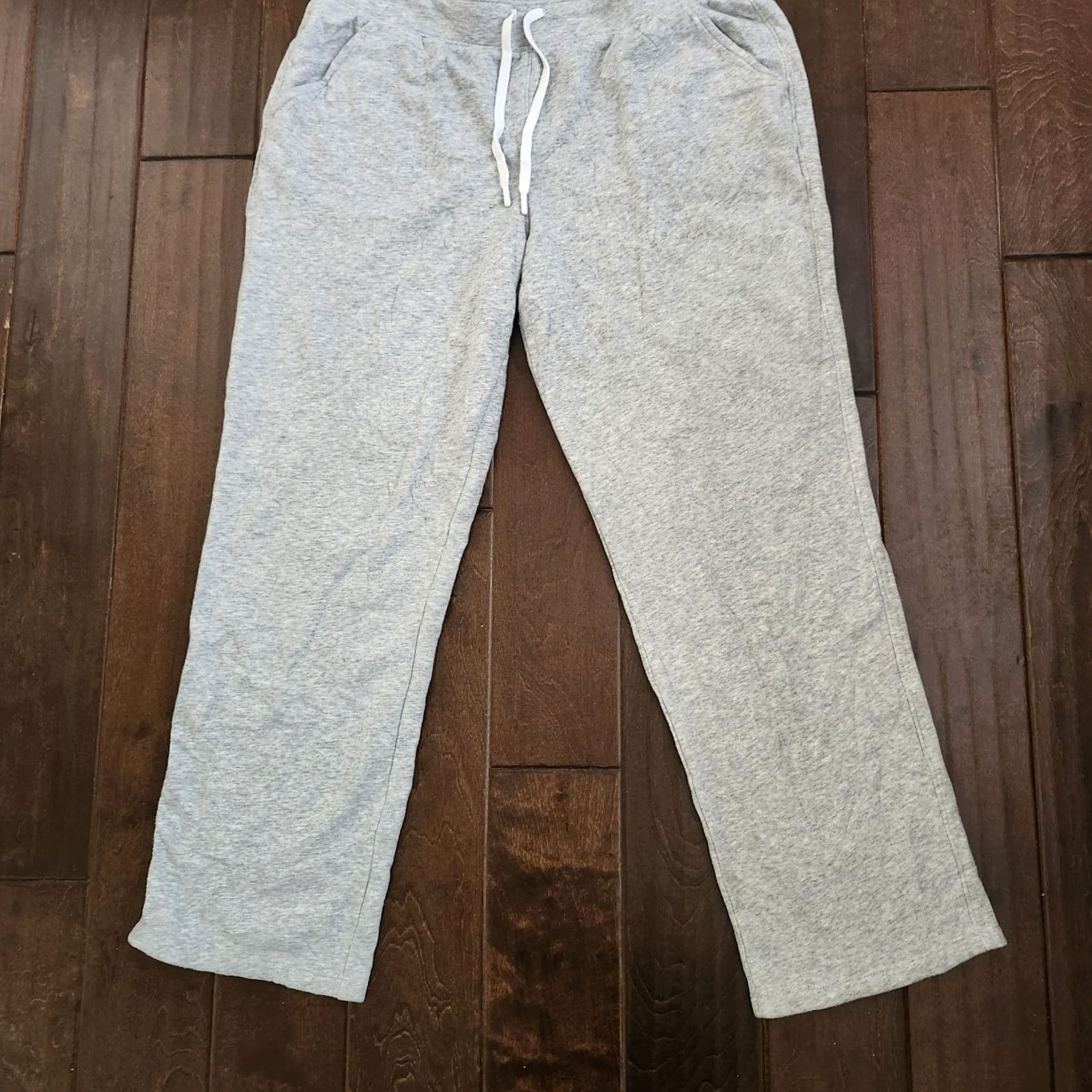 Tek Gear Tek Gear Mens Large Gray Ultrasoft Fleece Jogger Pants Lounge Regular Fit Pull On Pants Mens Lounge Gray L Regular Cotton Polyester Ulrasoft Fleece Size US 33 - 6 Thumbnail