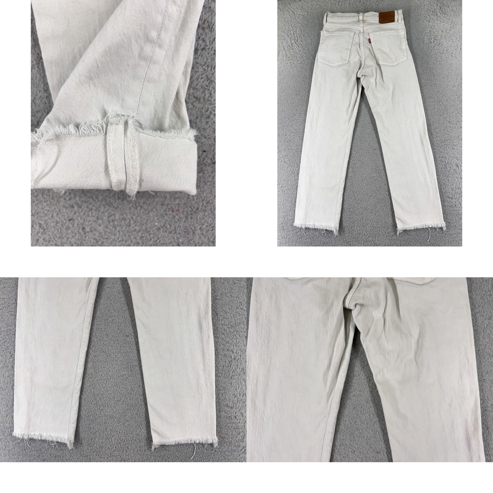 Levi's VINTAGE Levis Premium Jeans Womens White Denim Levi's Wedgie Fit 24x24 Straight 22in Waist 22in High Rise Size 42" / US 20 - 10 Thumbnail