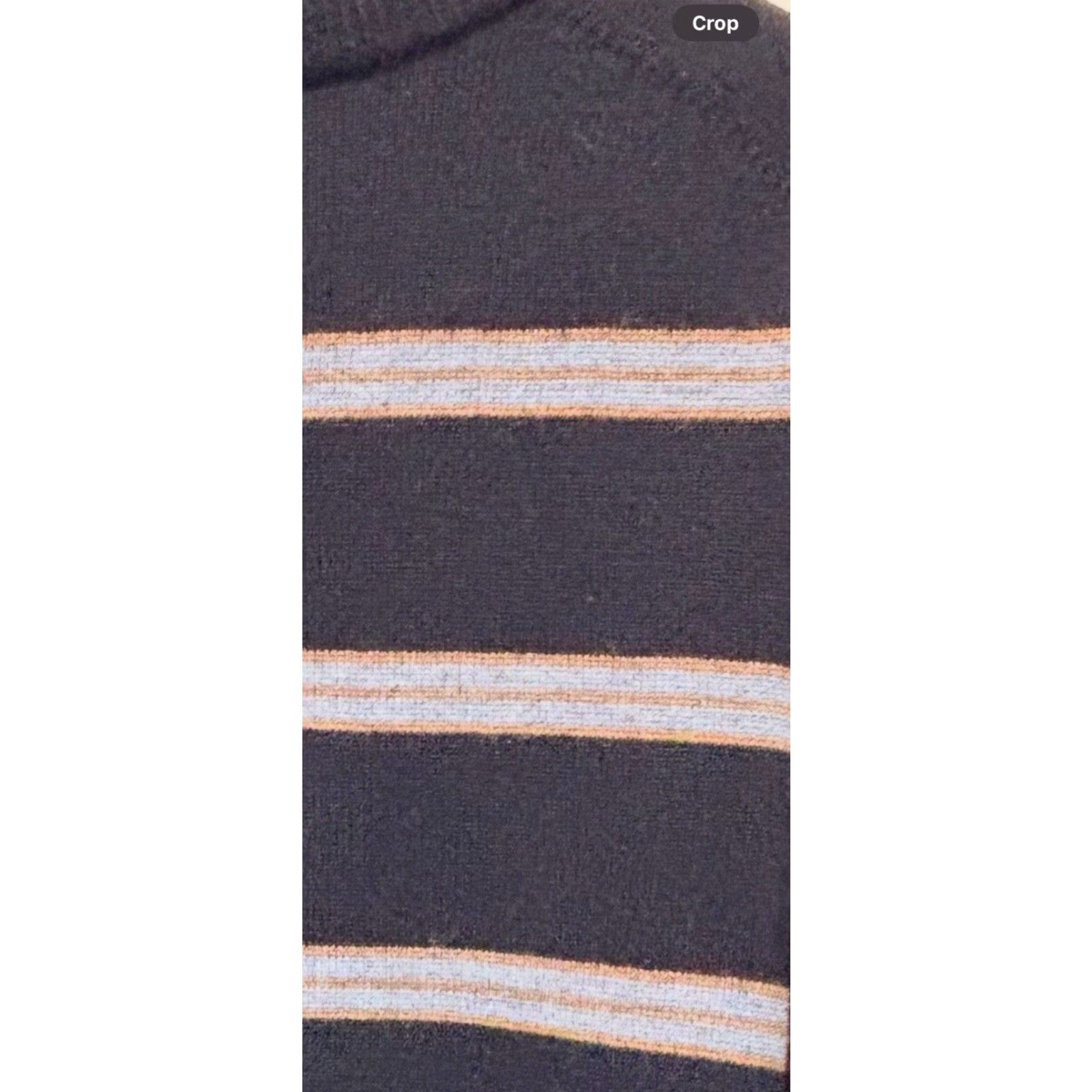 Brooks Brothers VINTAGE Brooks Brothers Merino Wool Knit Sweater Mens XL Navy Striped 1/4 Zip Mock Neck Pullover Knit Classic Preppy 100% Wool Size US XL / EU 56 / 4 - 6 Thumbnail