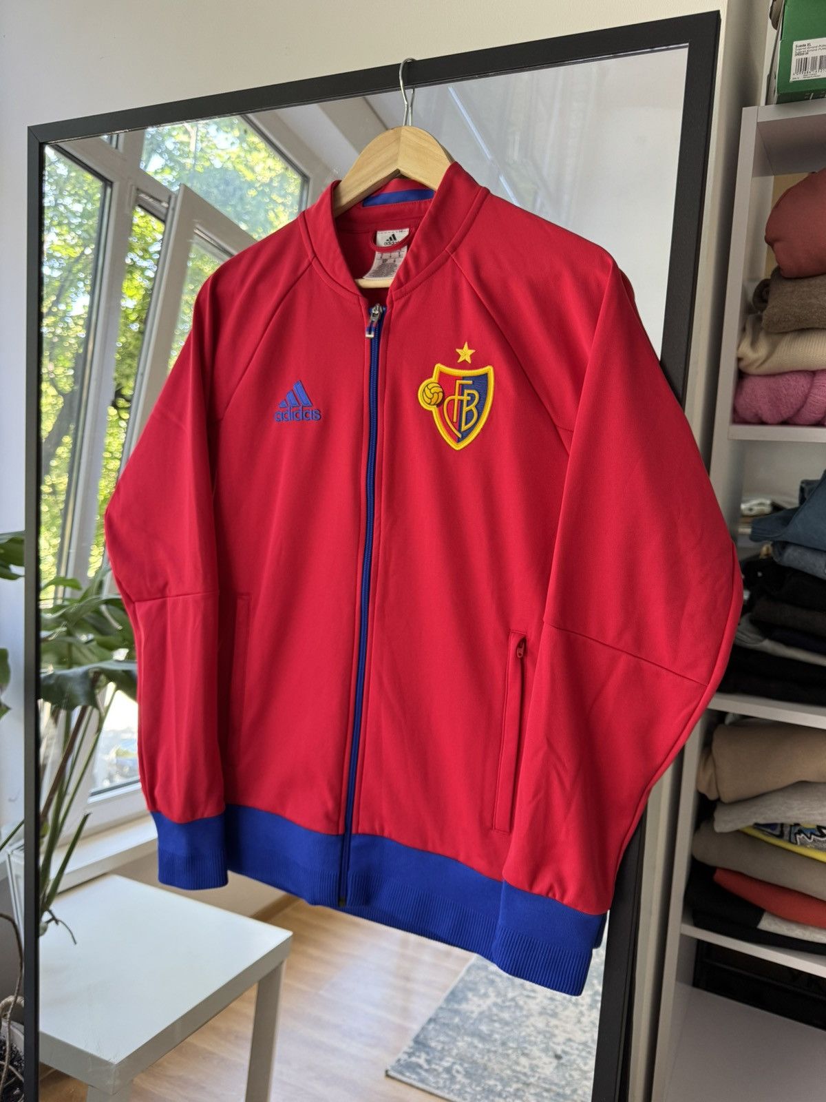 Adidas Adidas FC Basel 1893 track jacket Size US S / EU 44-46 / 1 - 1 Thumbnail