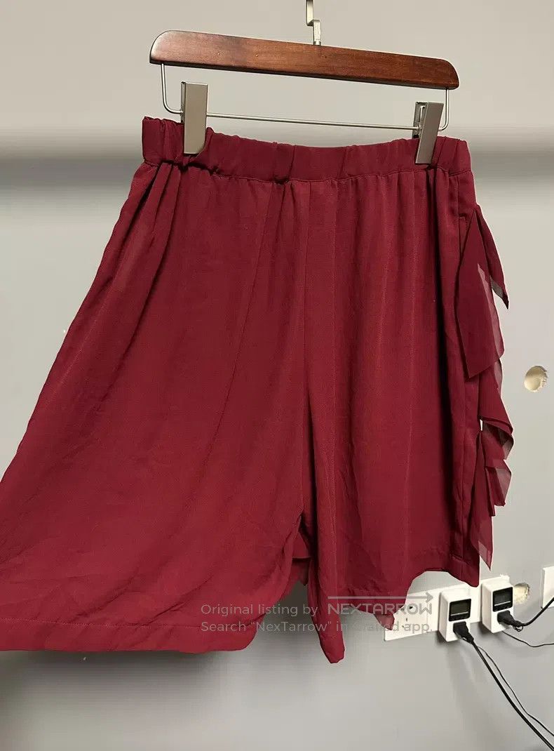 Comme des Garcons Comme Des Garcons size S Burgundy layered shorts Size 25" / US 0 / IT 36 - 2 Thumbnail