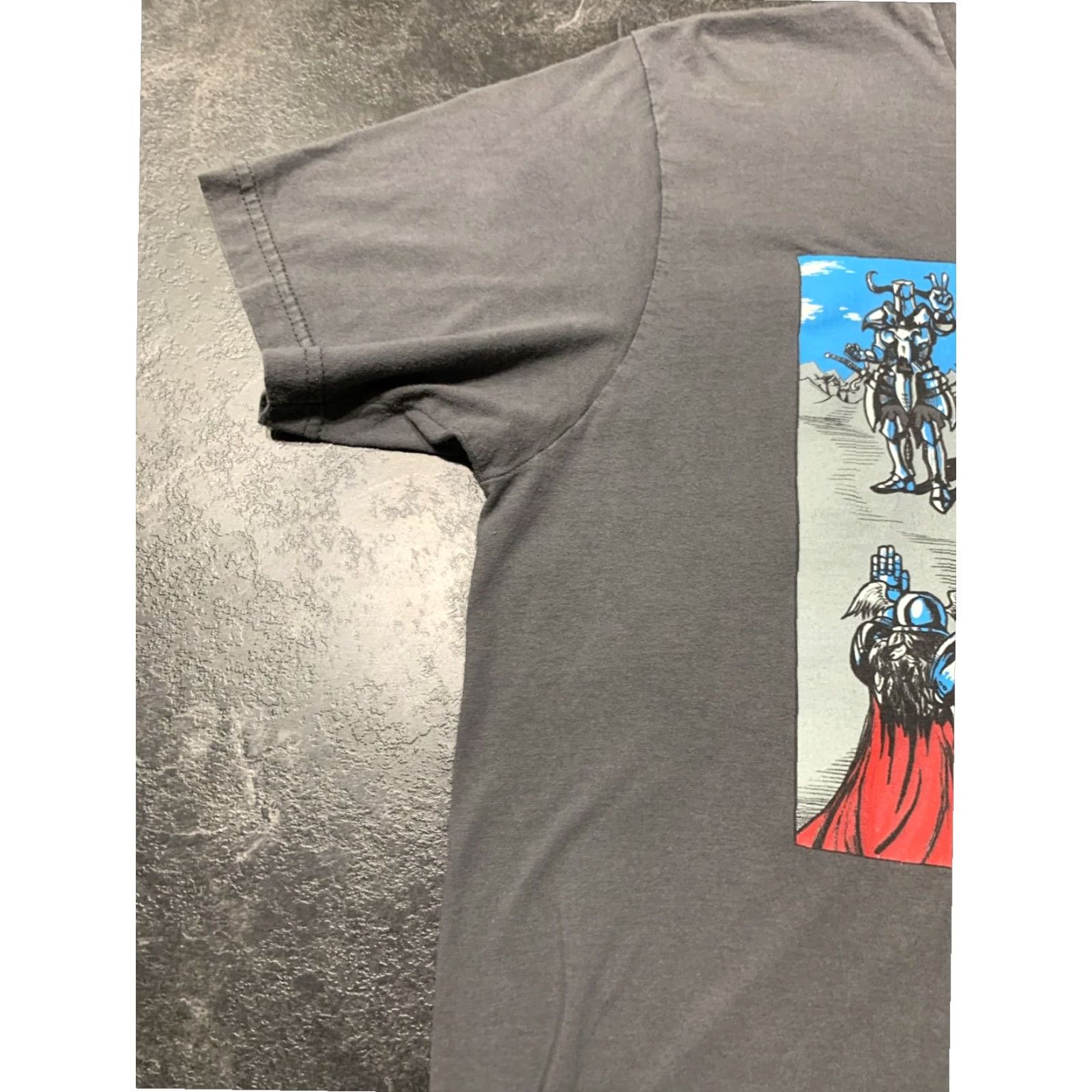 Vintage VINTAGE Graphic T-Shirt Men's Adult Extra Large Gray Rock, Paper, Dragon Design 100% Cotton Mens Size US XL / EU 56 / 4 - 4 Thumbnail