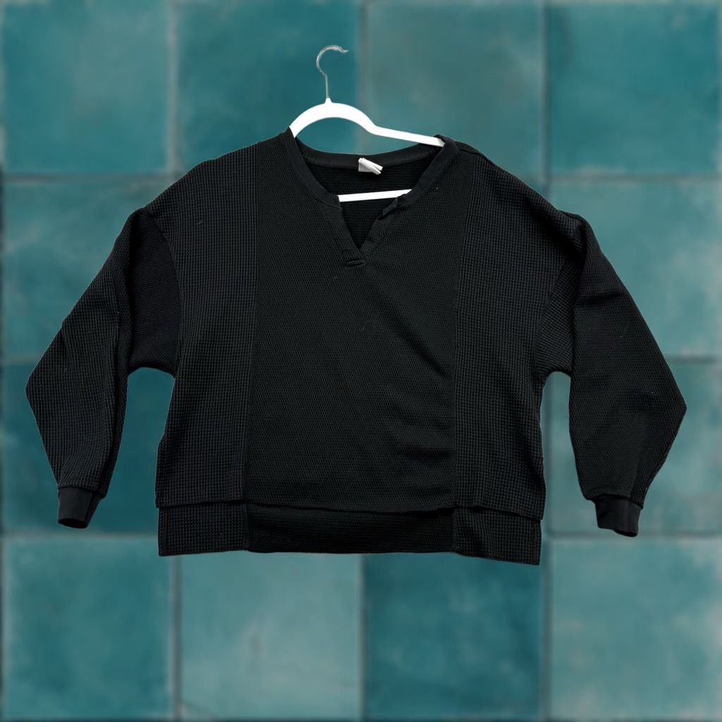 Nike Nike Dri-Fit Womens Yoga Luxe Top Shirt M Black Long Sleeve Pullover Casual Activewear Size M / US 6-8 / IT 42-44 - 1 Thumbnail