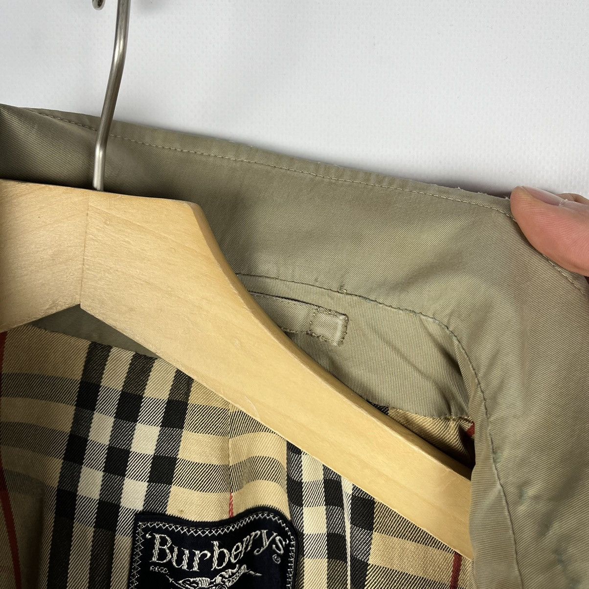 Burberry Vintage Burberrys prorsum Nova Check rare Trench Coat 90’s Size US M / EU 48-50 / 2 - 23 Thumbnail
